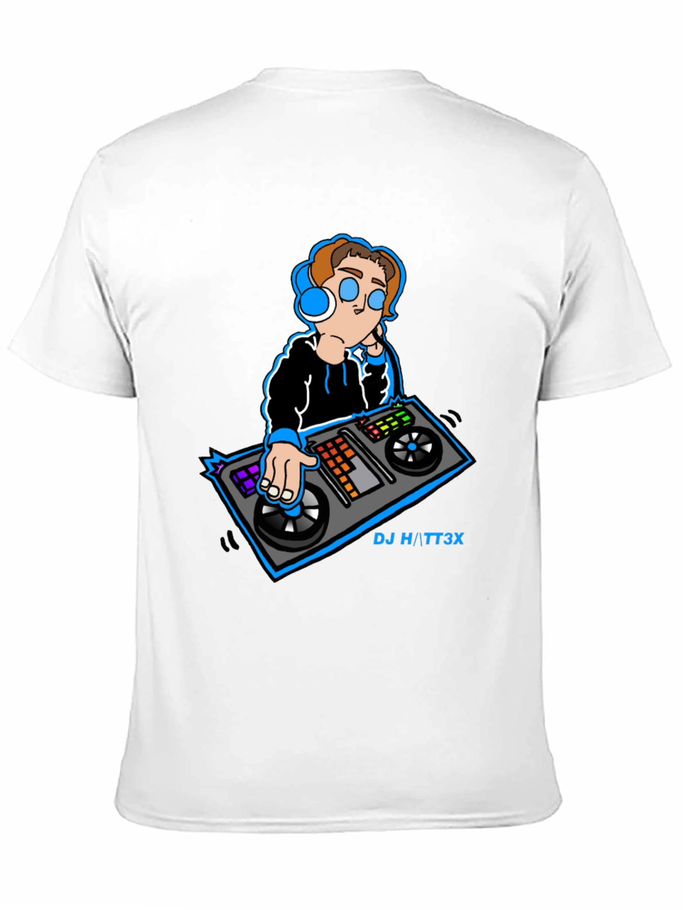 Cool DJ Graphic Black T-Shirt