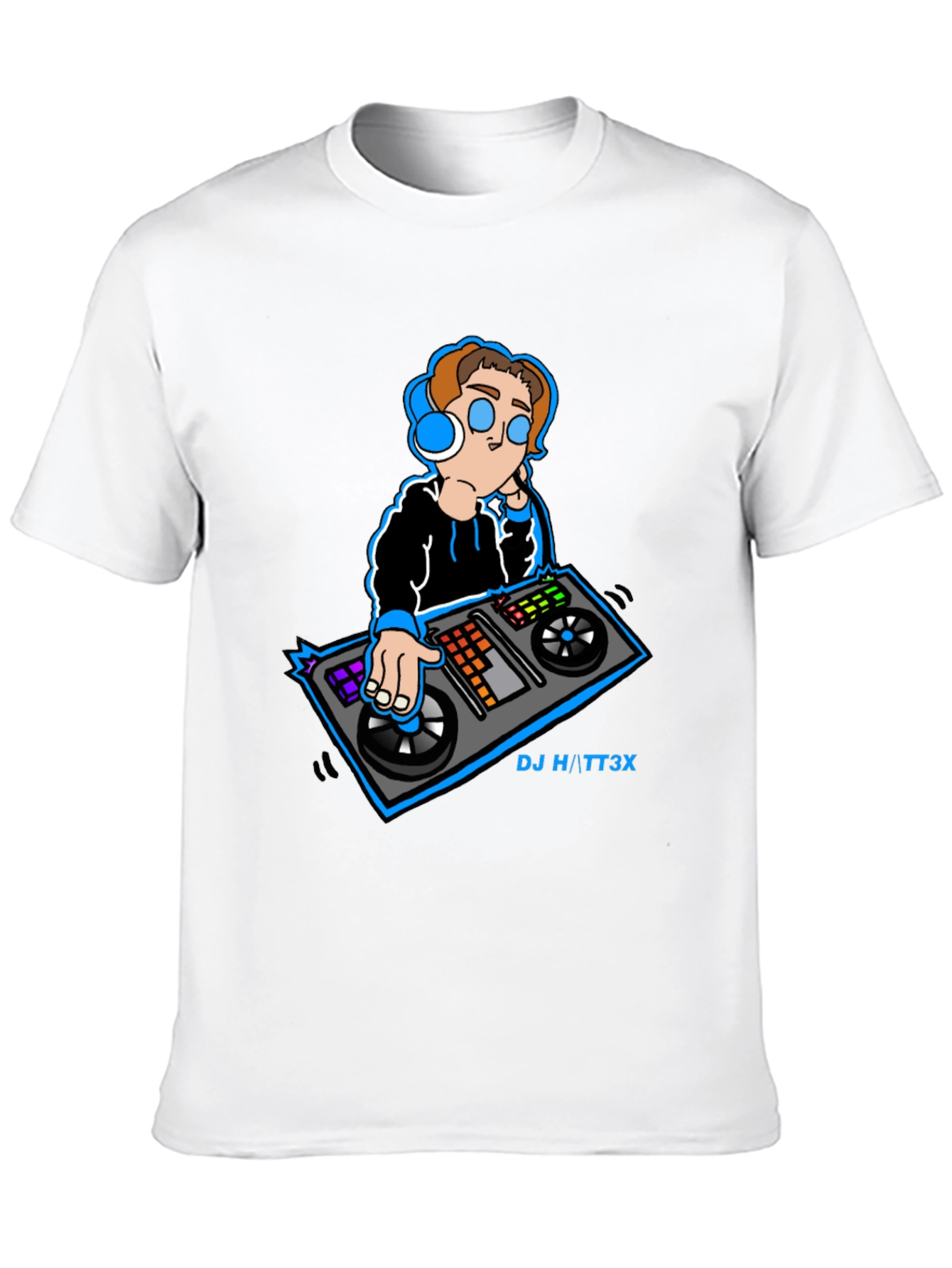 Cool DJ Graphic Black T-Shirt