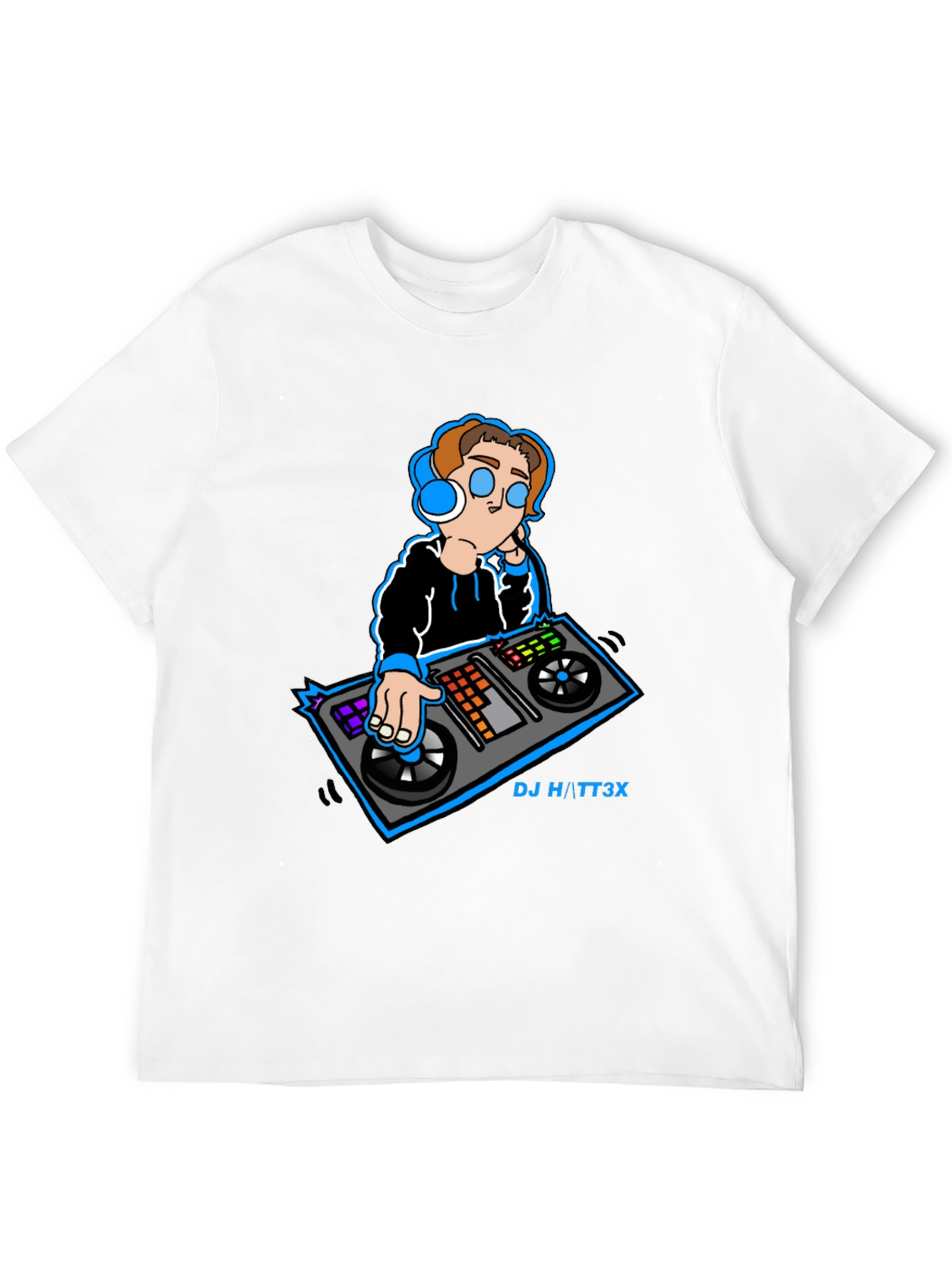 Cool DJ Graphic Black T-Shirt