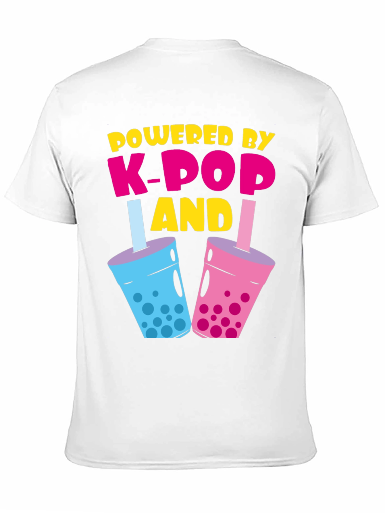 Powered By K-Pop and Boba Tea T-Shirt