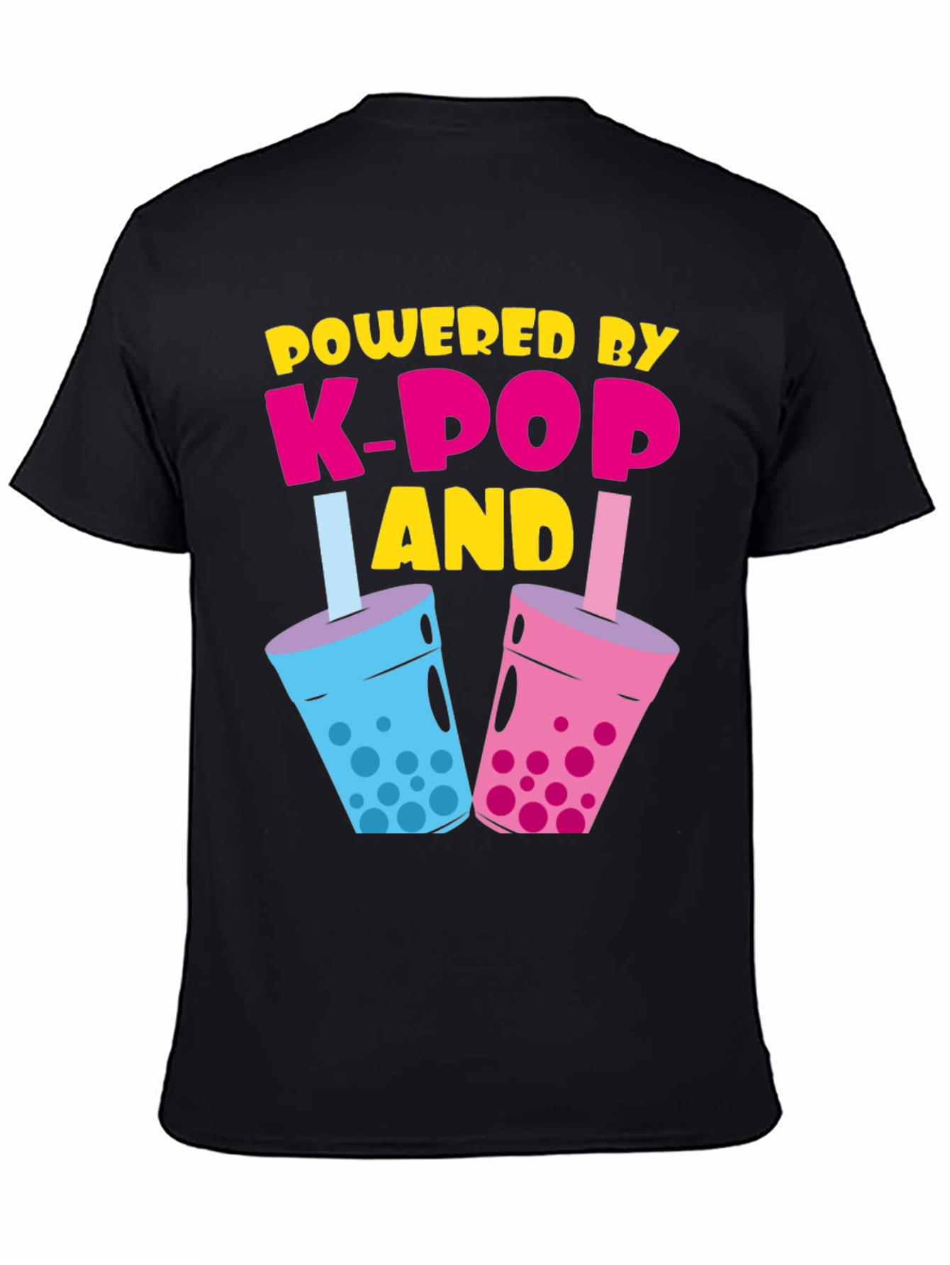 Powered By K-Pop and Boba Tea T-Shirt