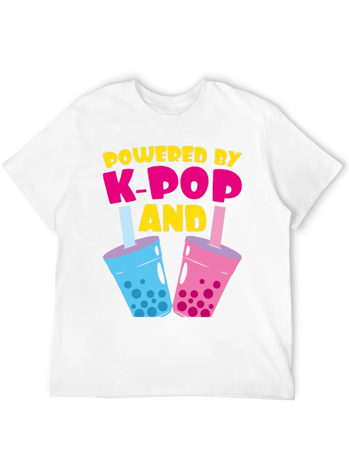 Powered By K-Pop and Boba Tea T-Shirt
