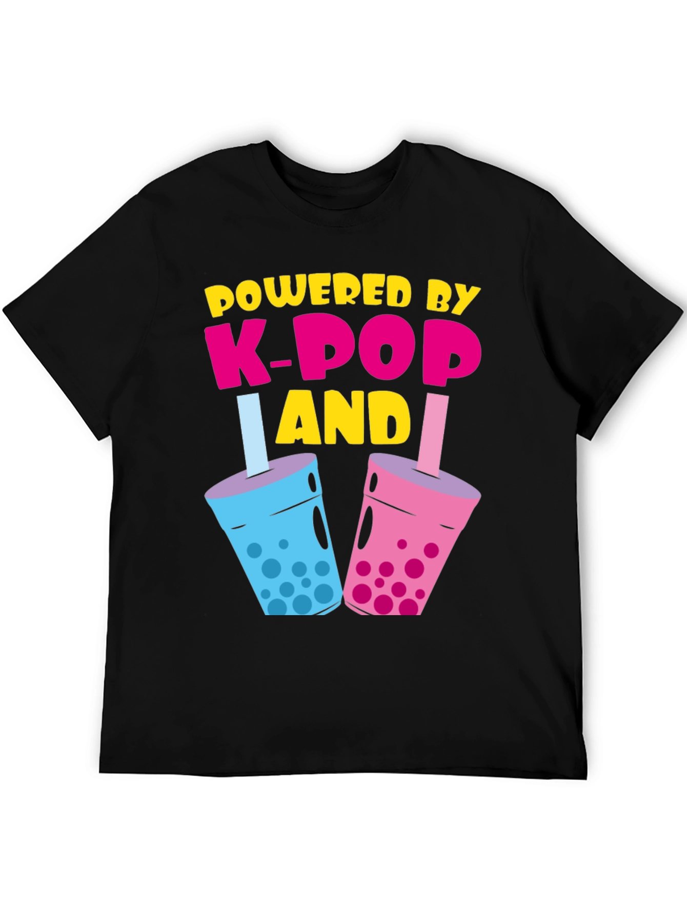 Powered By K-Pop and Boba Tea T-Shirt