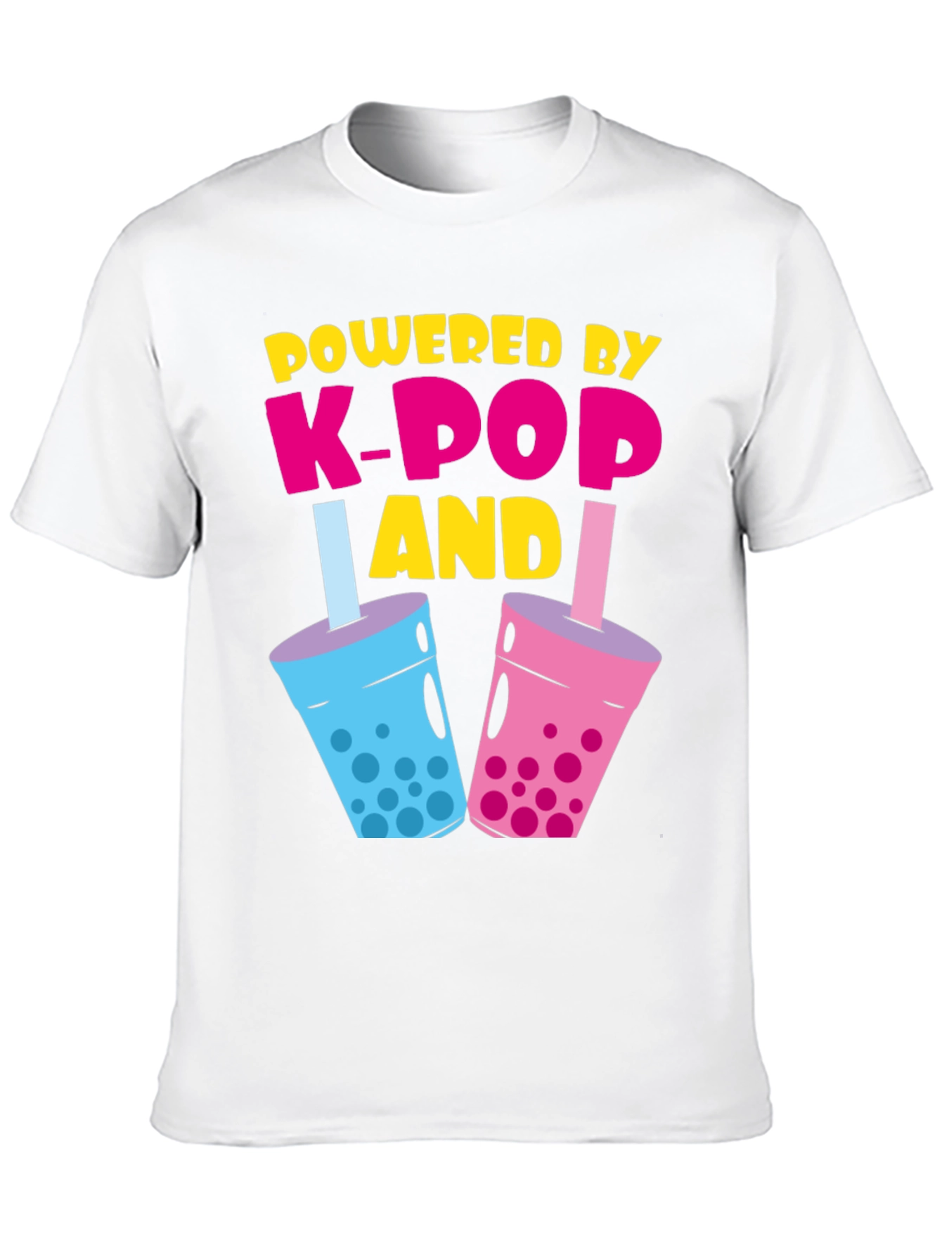 Powered By K-Pop and Boba Tea T-Shirt