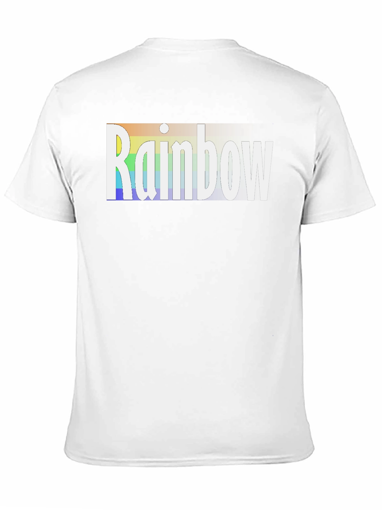 Rainbow Graphic Tee - Black Cotton T-Shirt