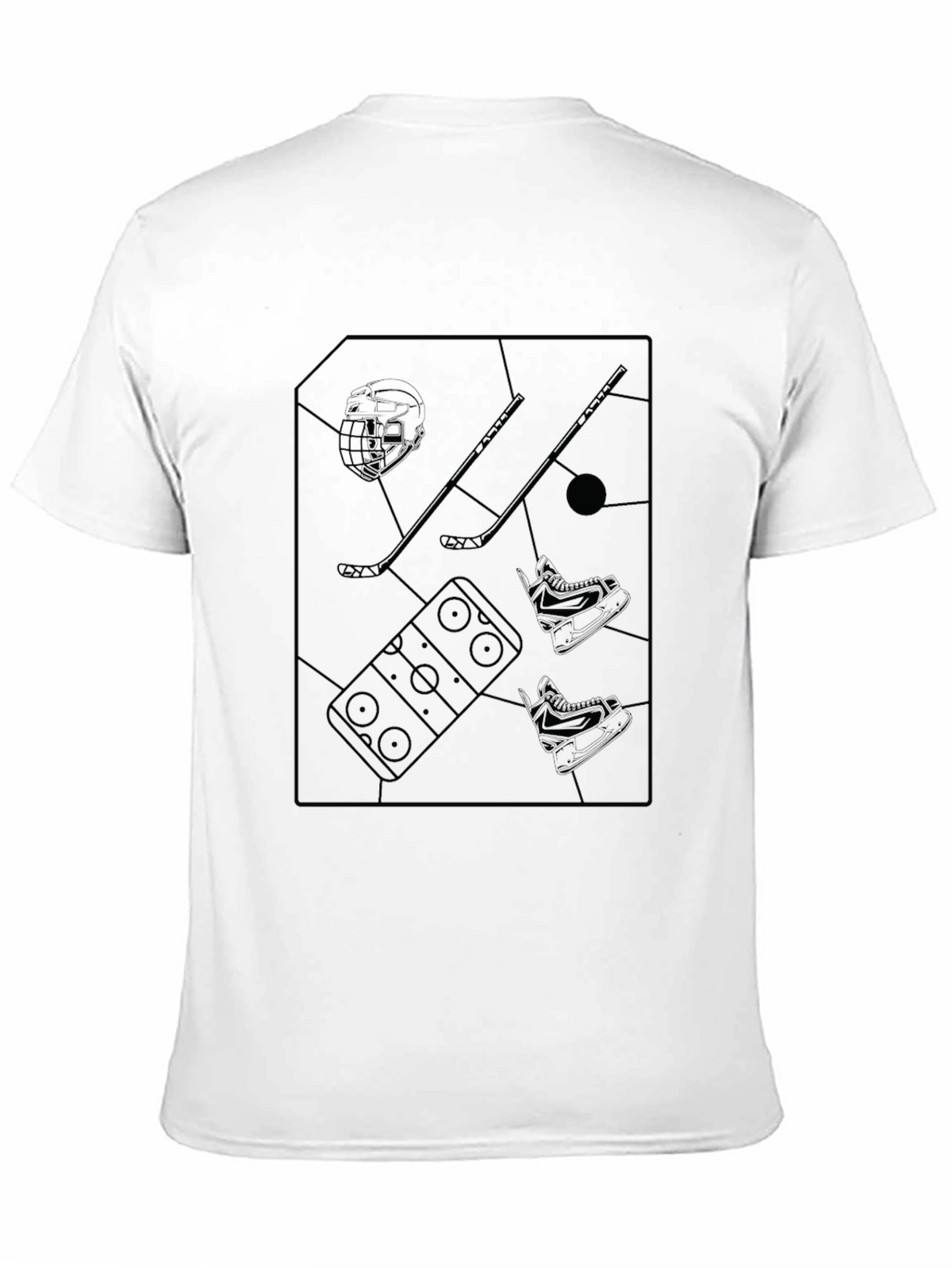 Hockey Graphic Black T-Shirt