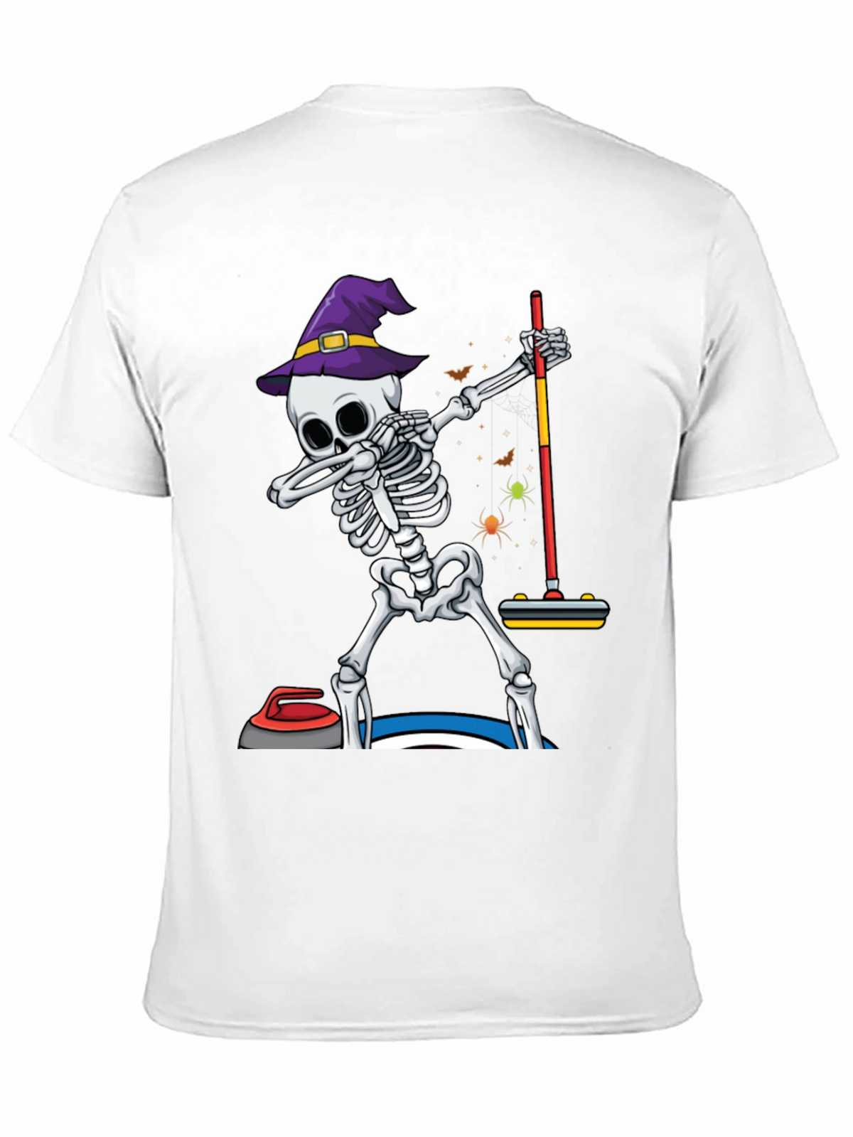 Halloween Skeleton Curling T-Shirt