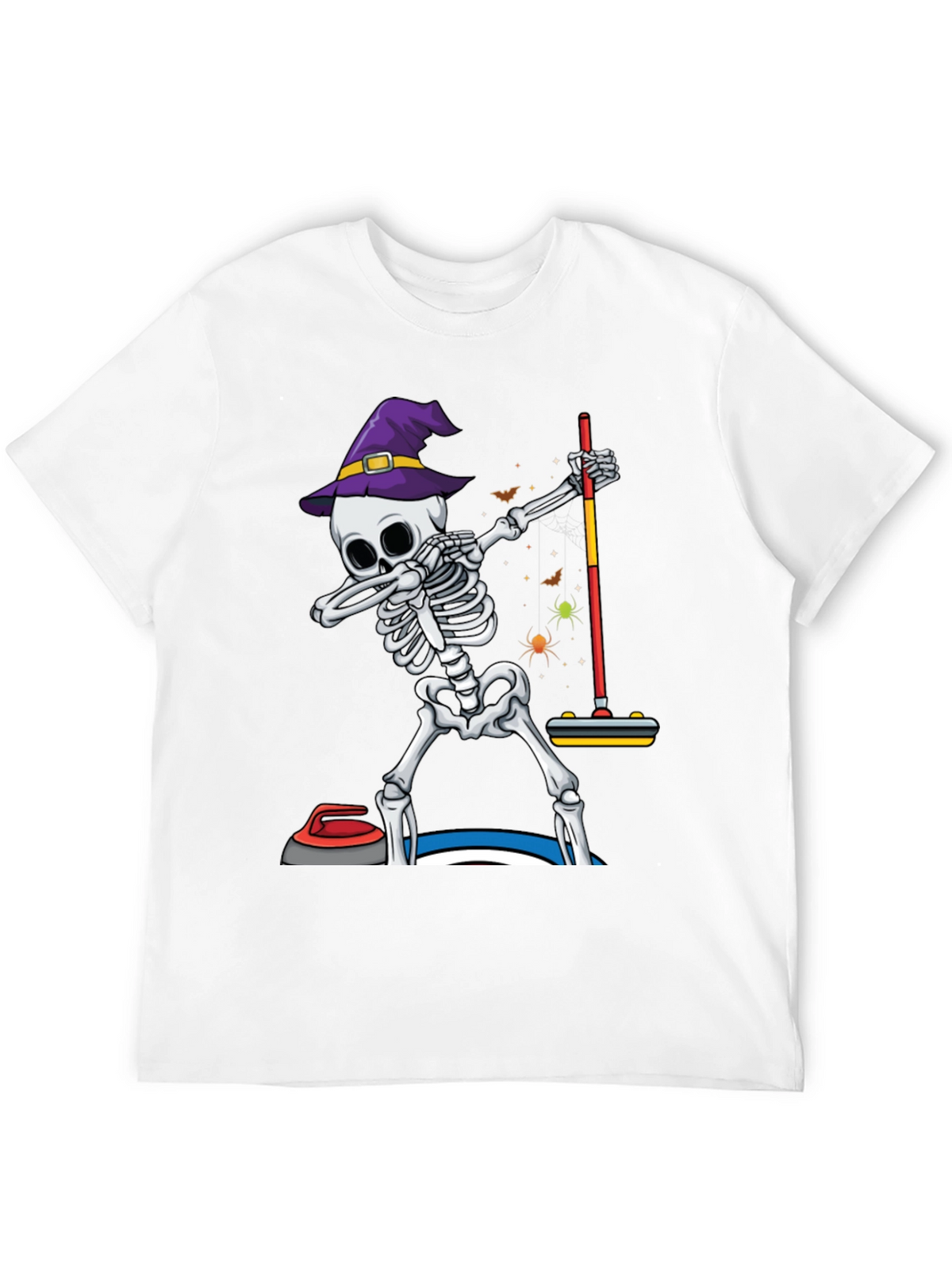 Halloween Skeleton Curling T-Shirt