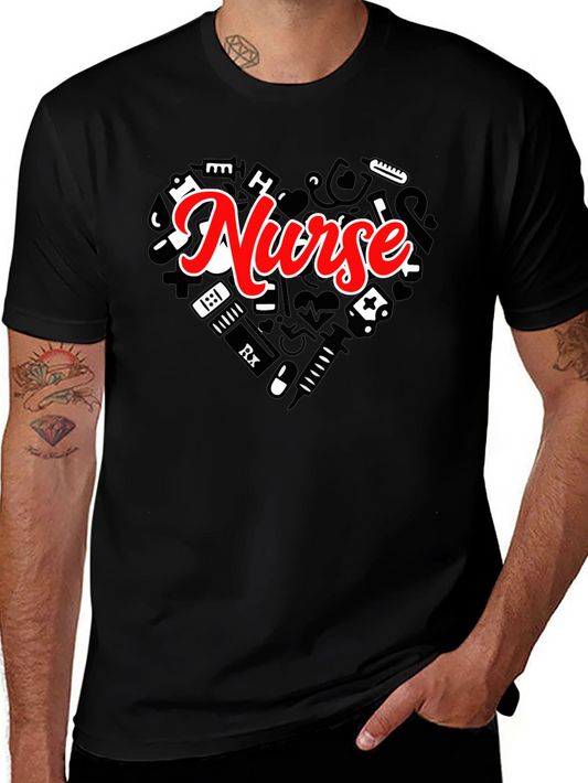 Nurse Heart Graphic Tee - Medical Appreciation