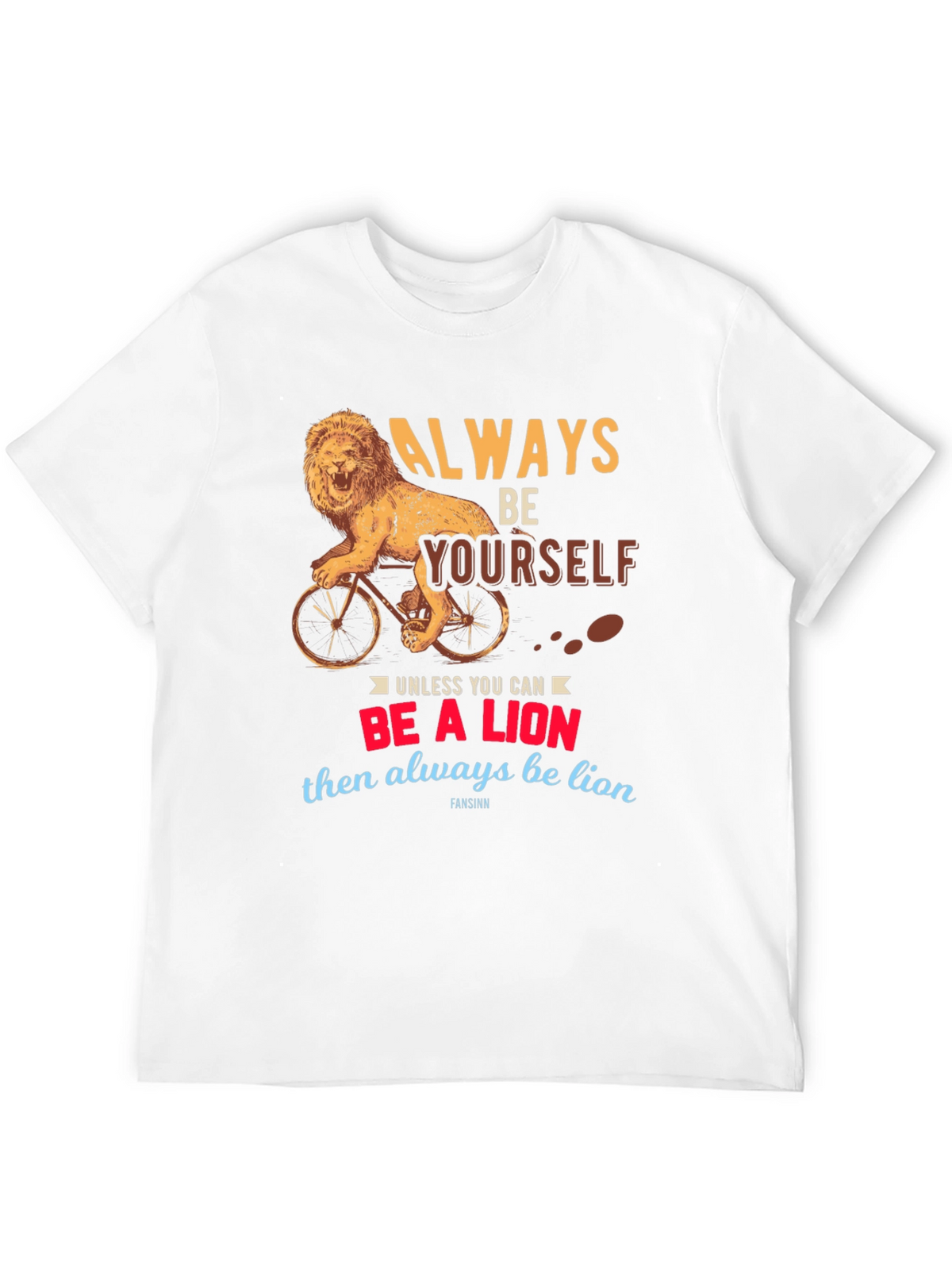 Lion Bicycle Graphic Tee - Always Be Yourself