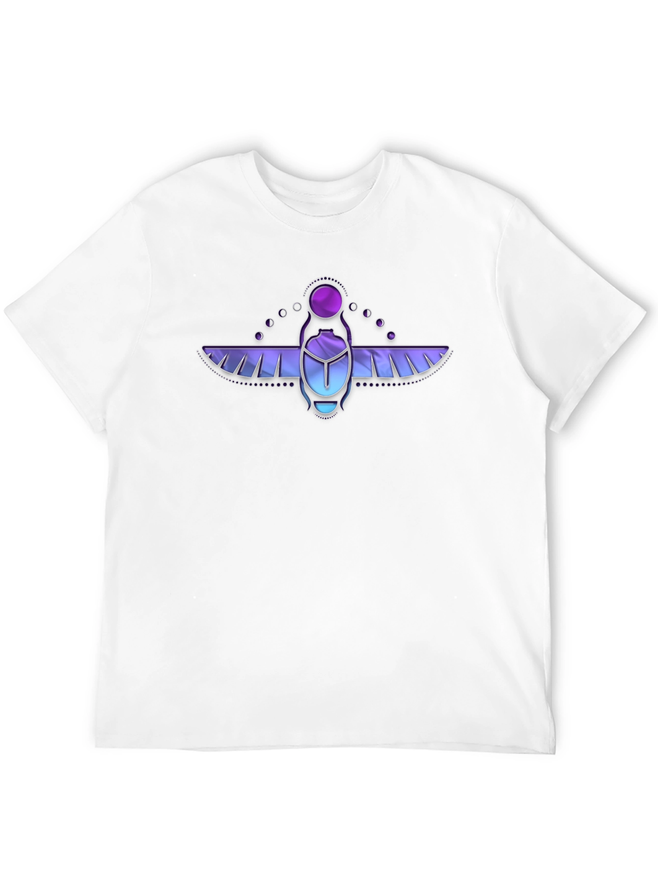 Scarab Beetle Graphic T-Shirt - Black Cotton Tee