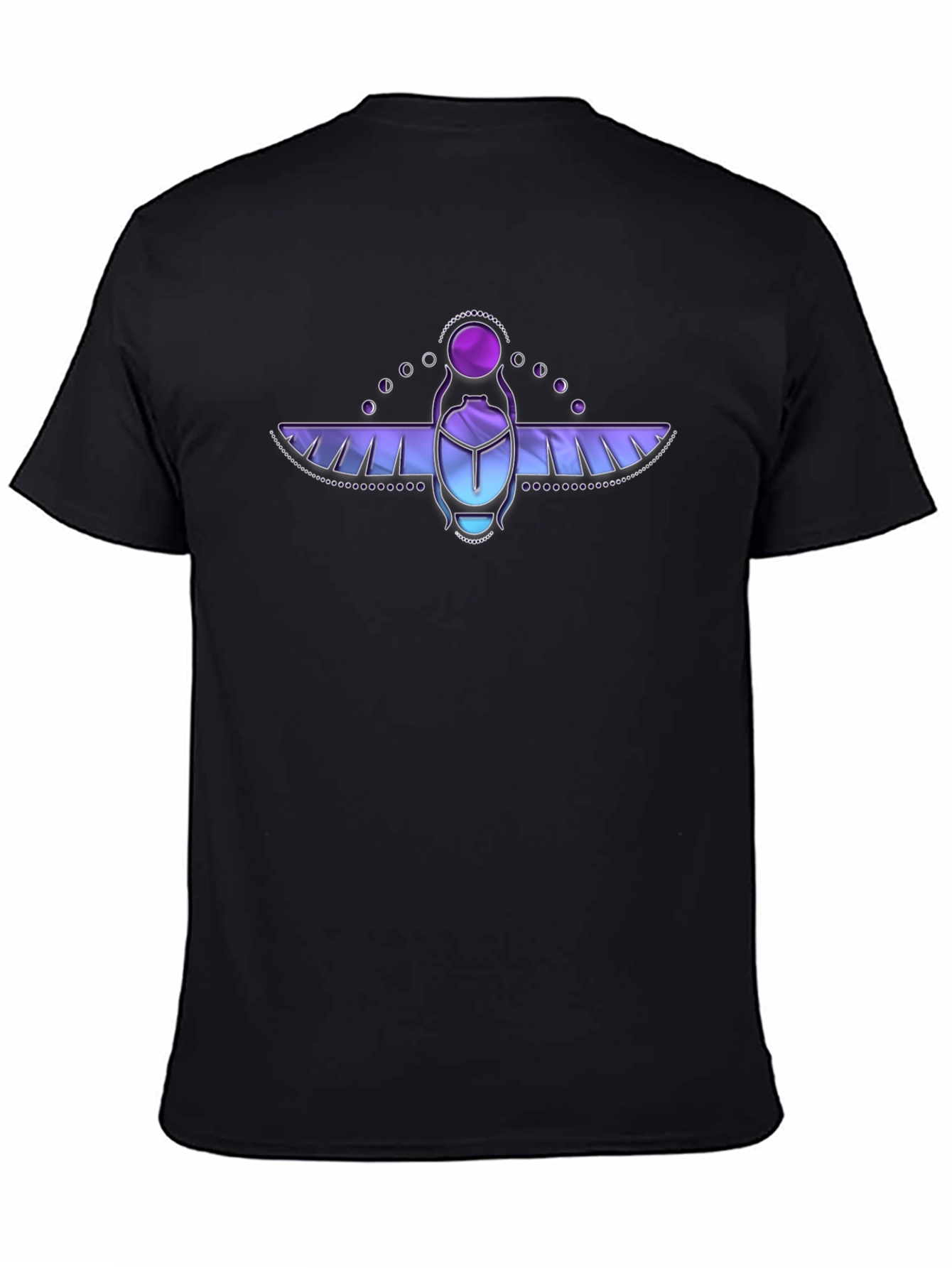 Scarab Beetle Graphic T-Shirt - Black Cotton Tee