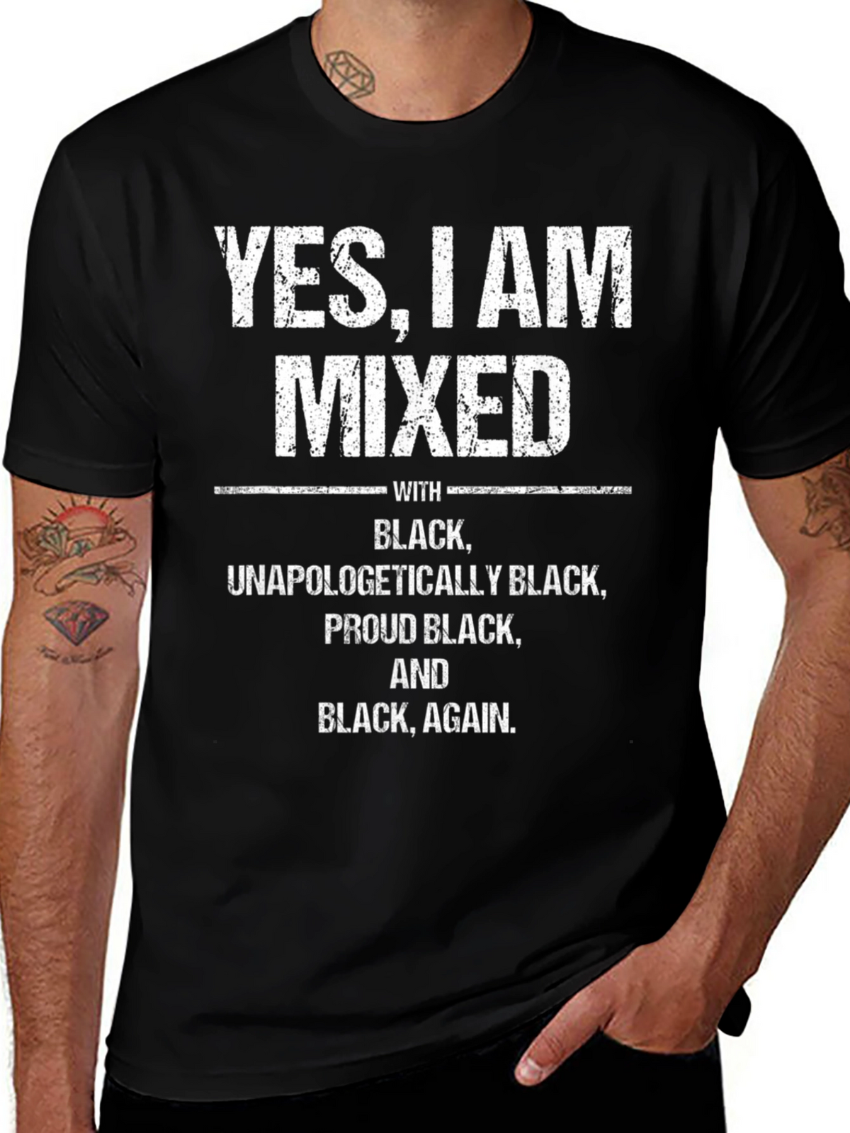 Mixed Black Pride Graphic Tee