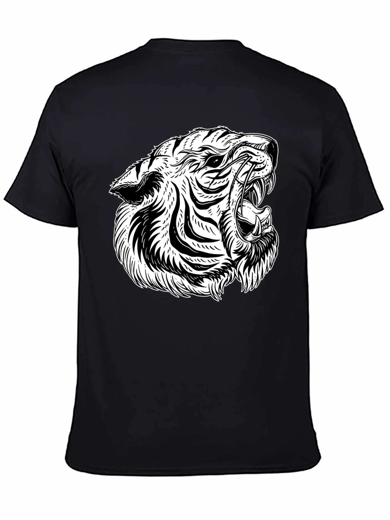 Black Tiger Graphic Tee - Bold & Stylish