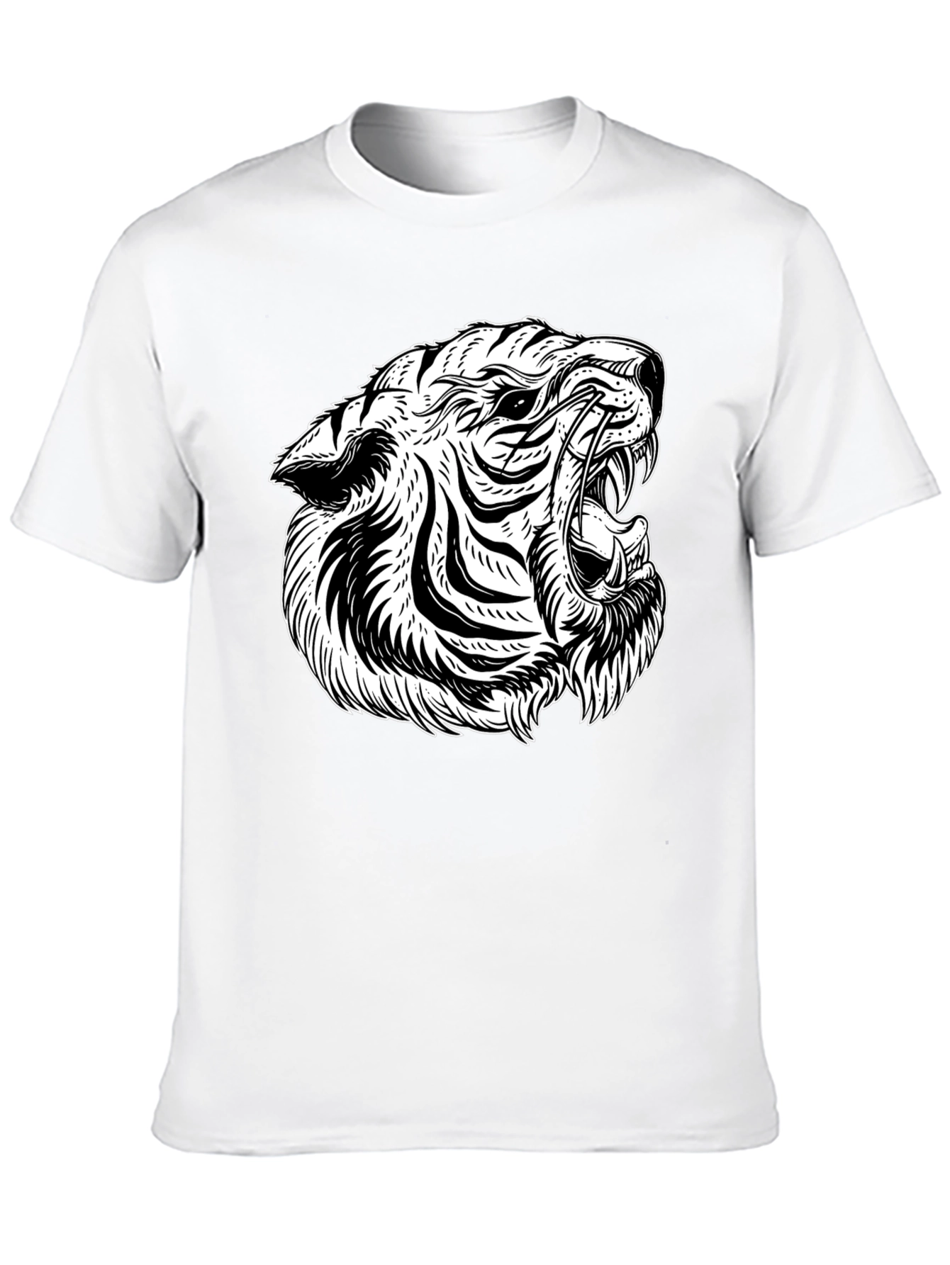 Black Tiger Graphic Tee - Bold & Stylish