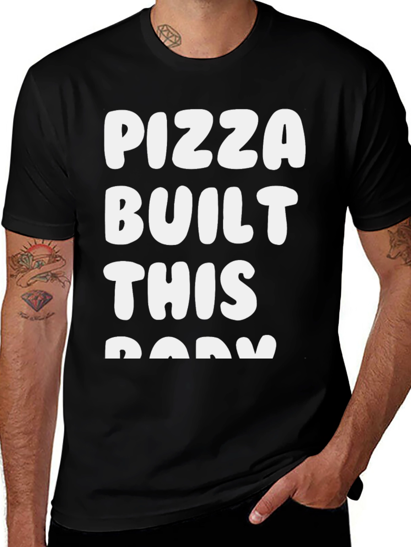 Pizza Built This Body Graphic Tee