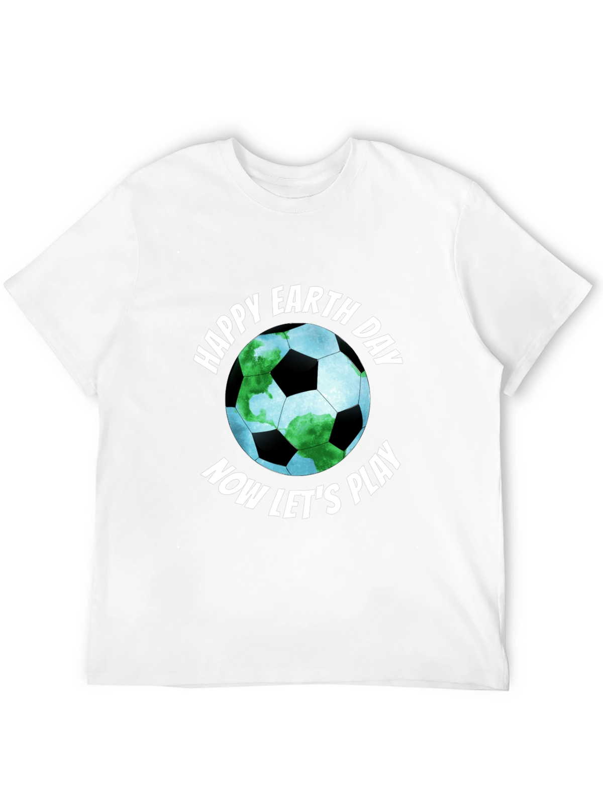 Happy Earth Day Soccer Ball Graphic Tee