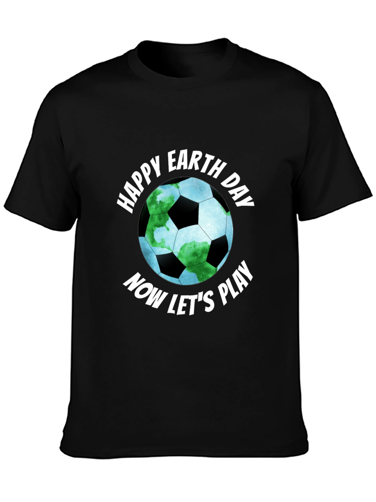 Happy Earth Day Soccer Ball Graphic Tee
