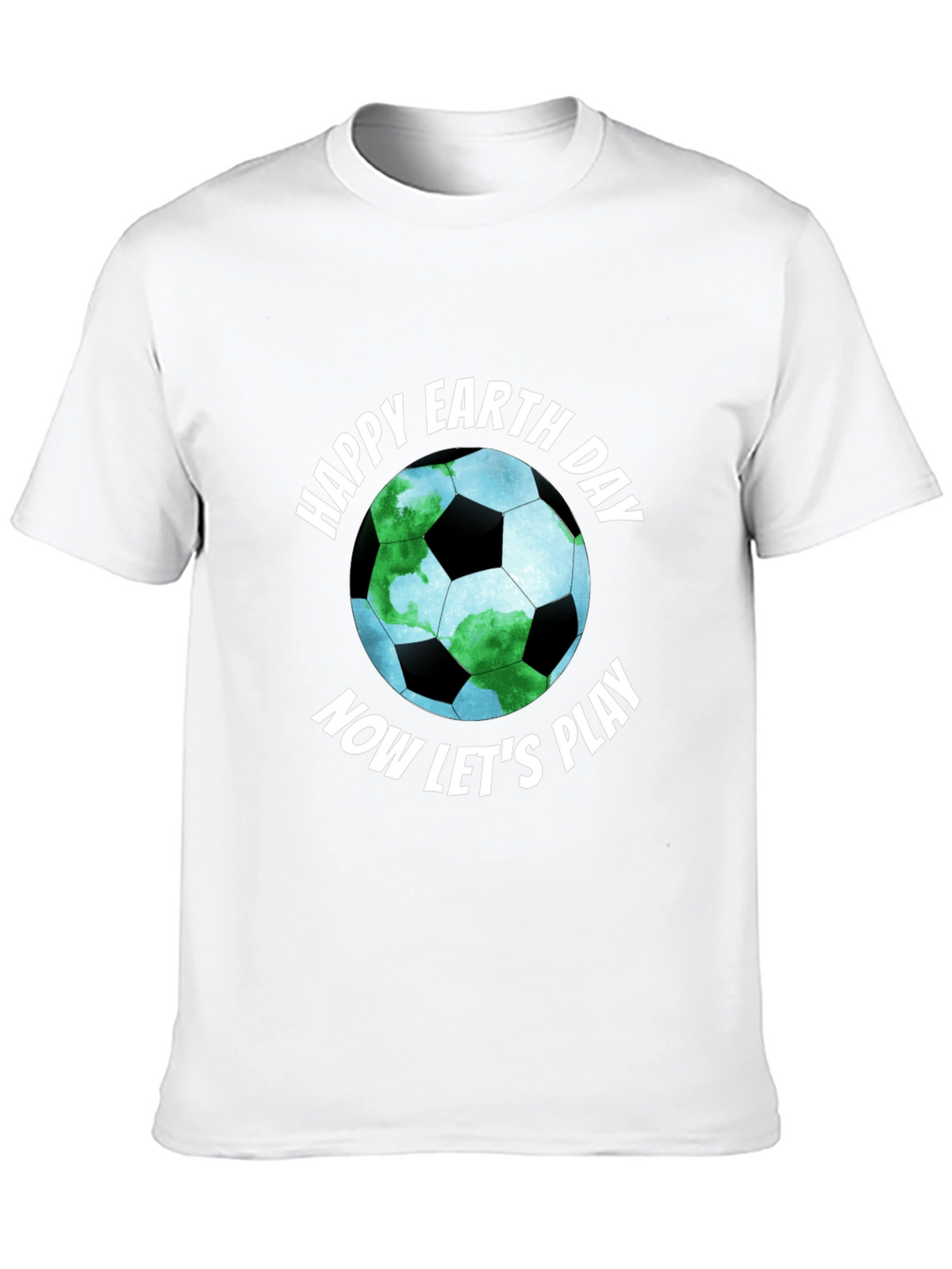 Happy Earth Day Soccer Ball Graphic Tee
