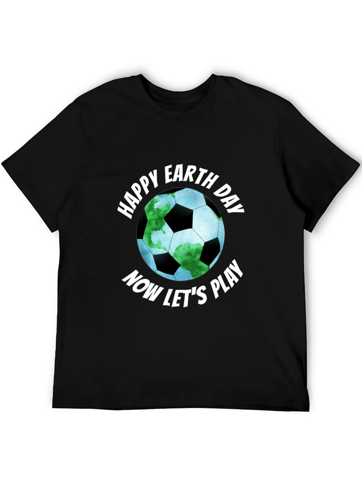 Happy Earth Day Soccer Ball Graphic Tee