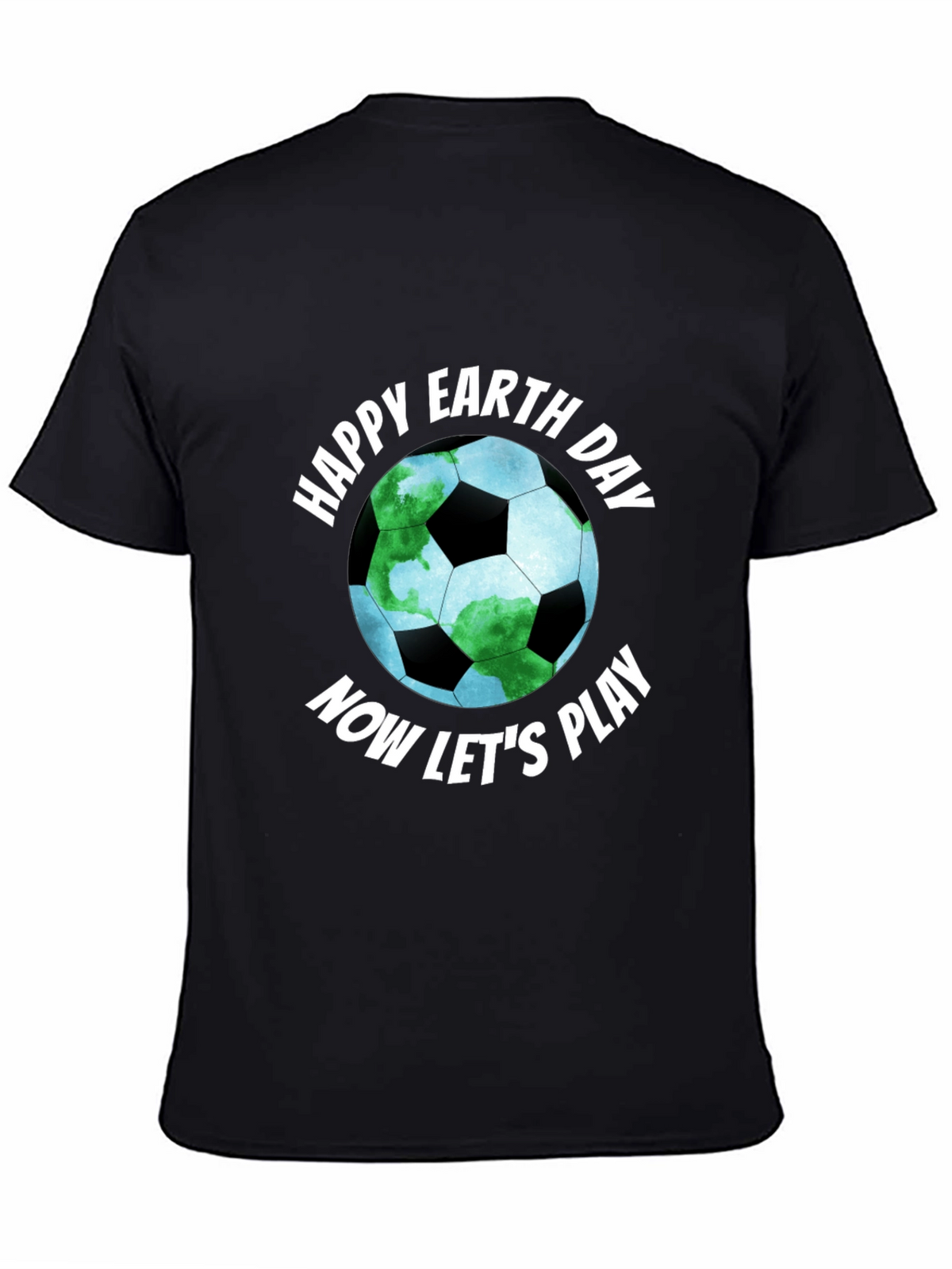 Happy Earth Day Soccer Ball Graphic Tee