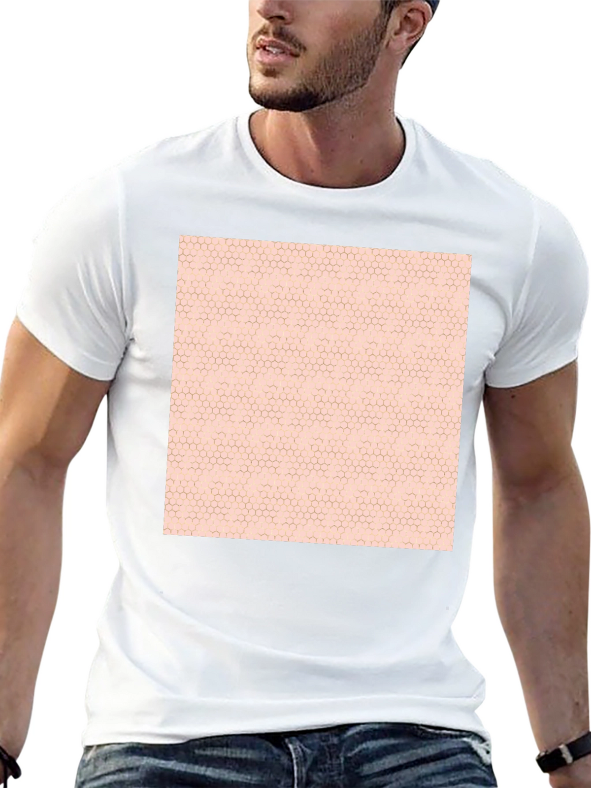 Geometric Pattern Tee - Modern Casual Style