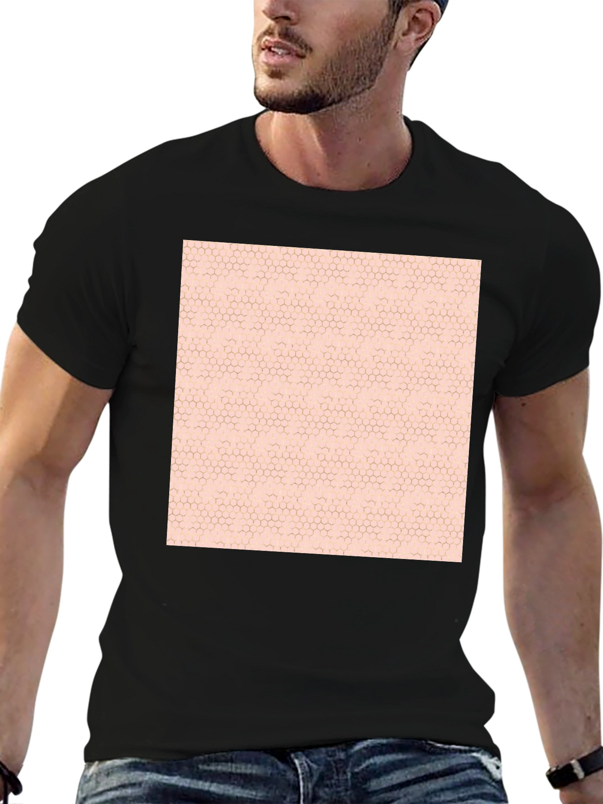 Geometric Pattern Tee - Modern Casual Style