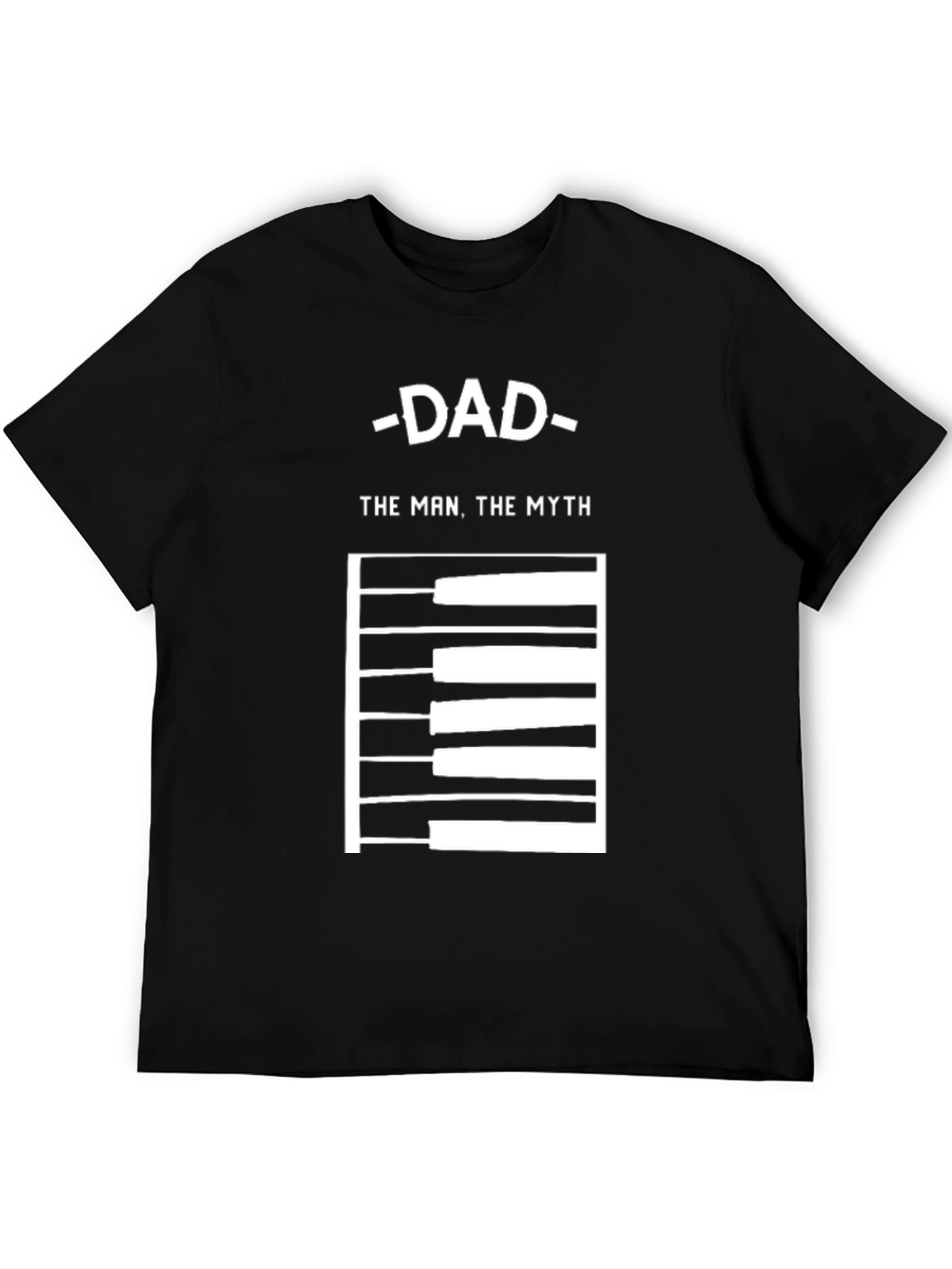Dad The Man The Myth Piano Keys Graphic Tee