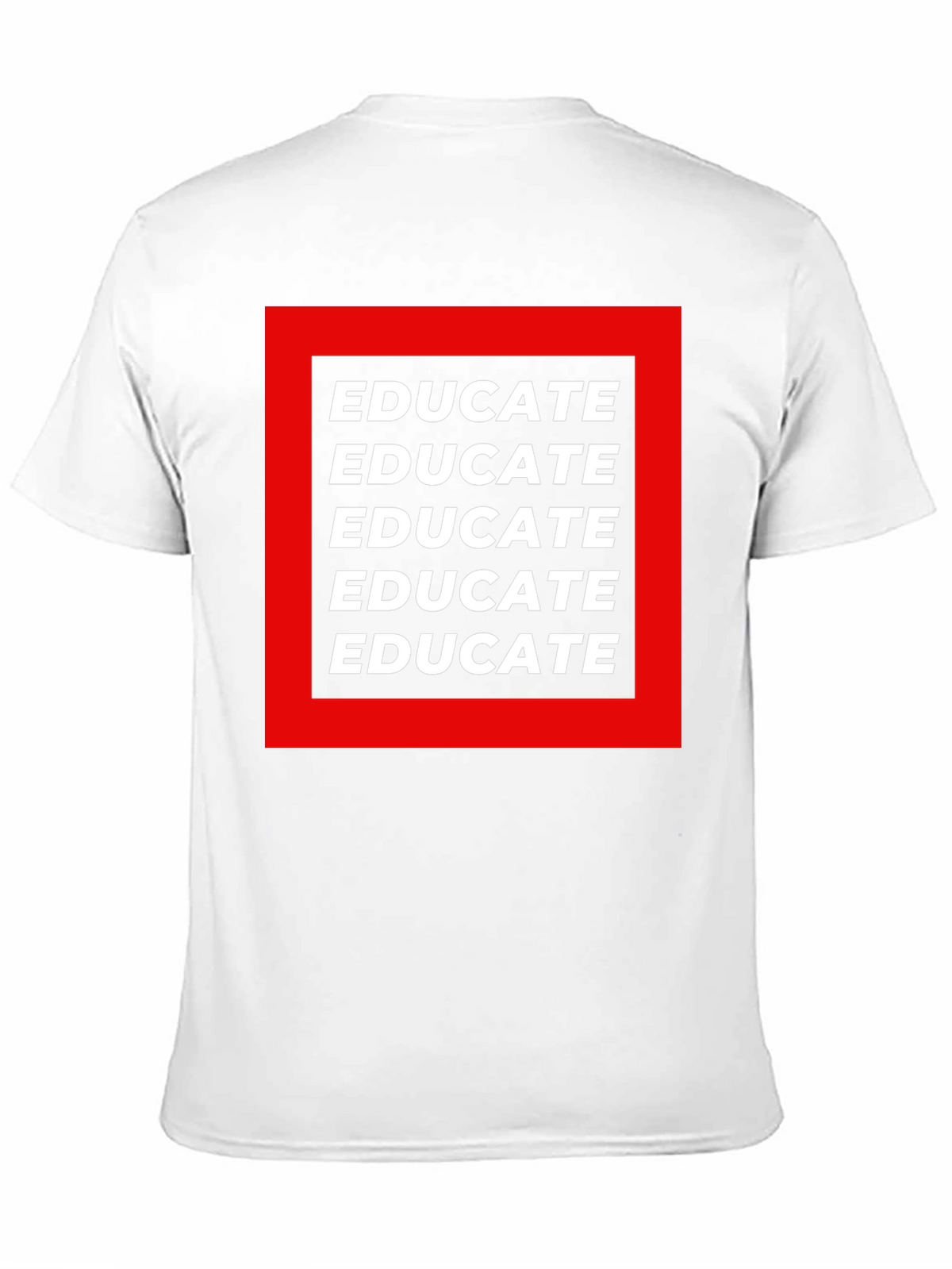Educate Graphic Tee - Black Cotton T-Shirt