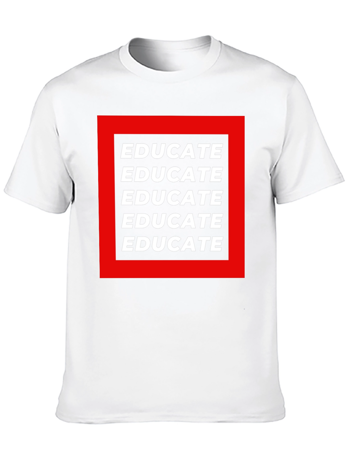 Educate Graphic Tee - Black Cotton T-Shirt