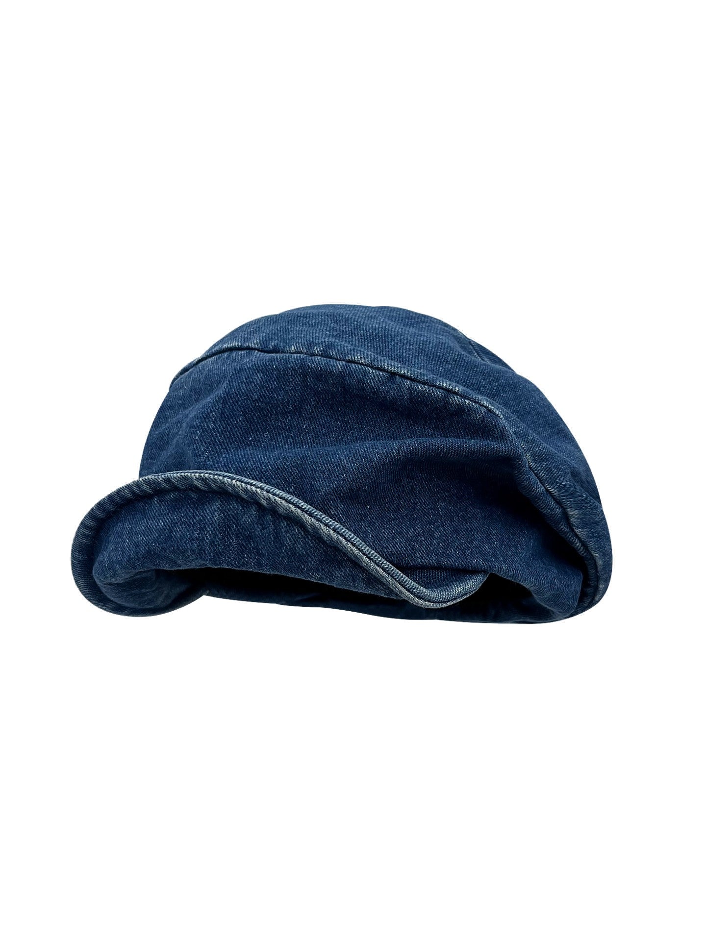 Unisex Washed Denim Newsboy Cap Octagonal Hat for Large Head Circumference