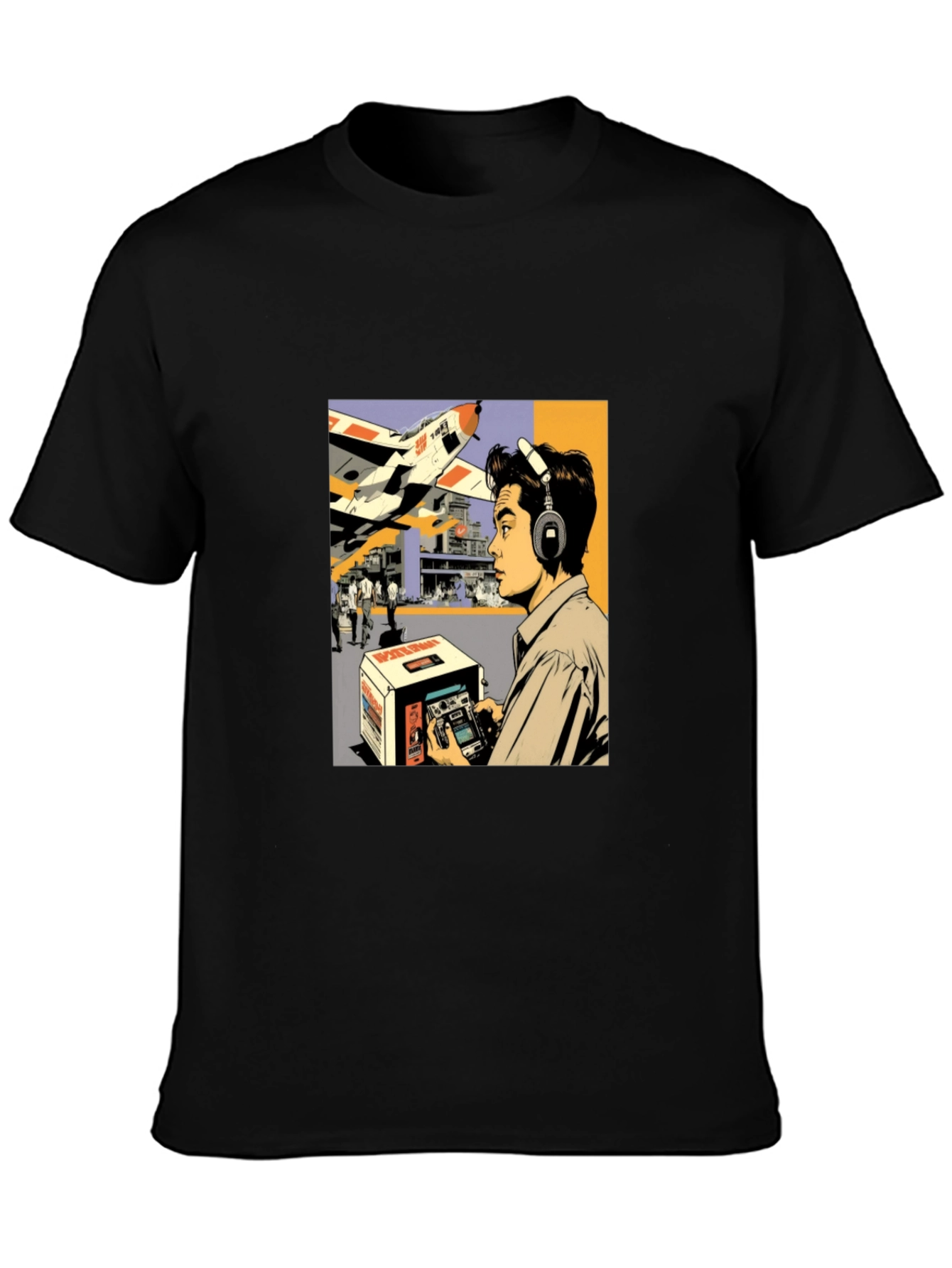 Retro Aviation T-Shirt - Radio Control Plane Design