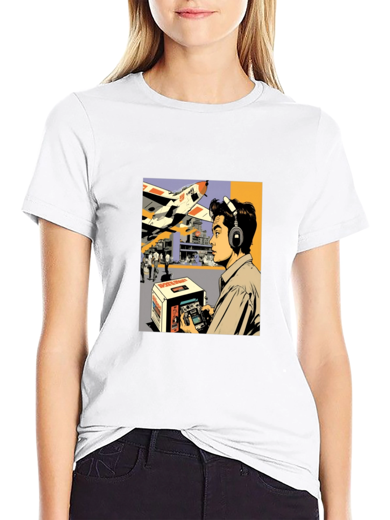 Retro Aviation T-Shirt - Radio Control Plane Design