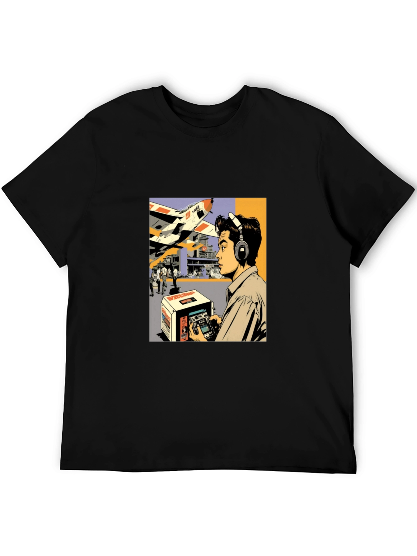 Retro Aviation T-Shirt - Radio Control Plane Design