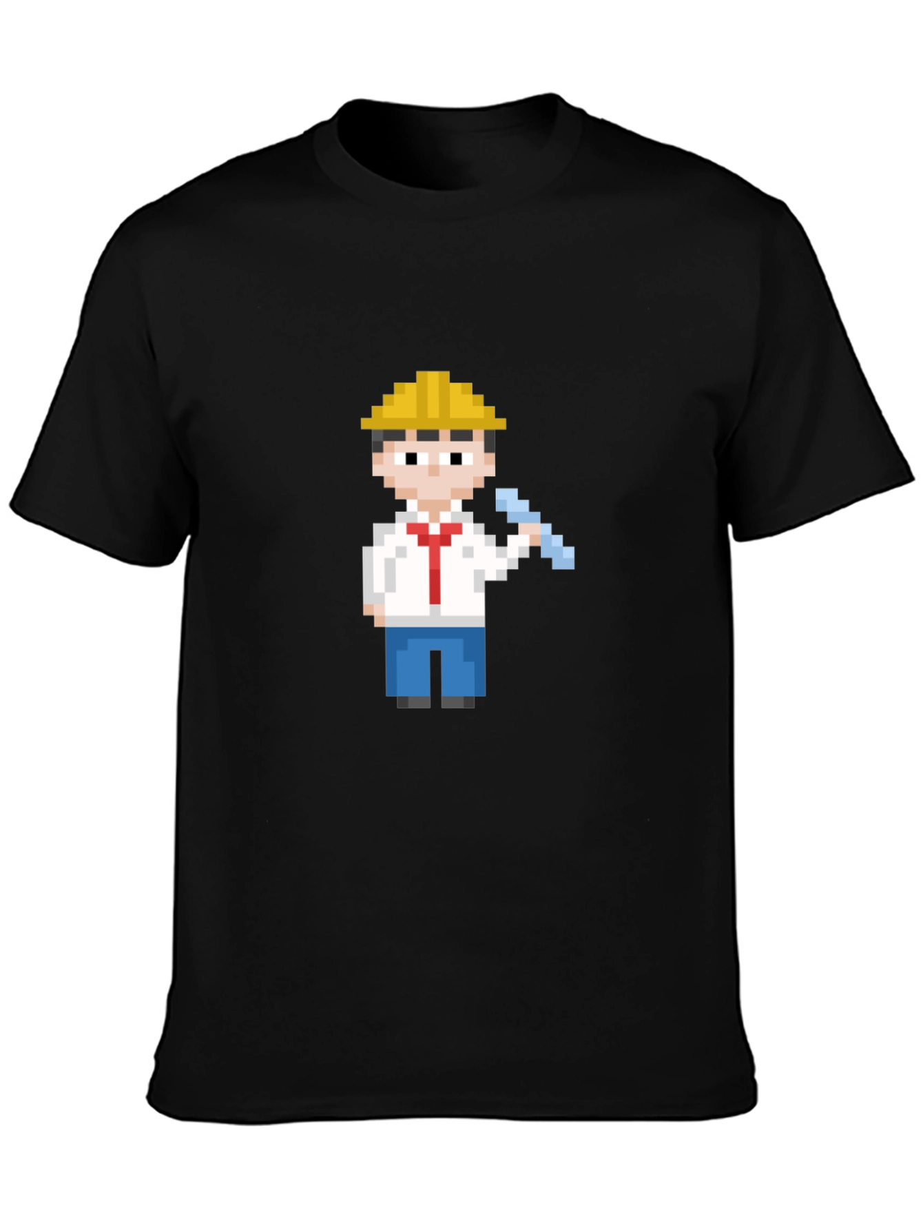 Pixel Art Construction Worker T-Shirt
