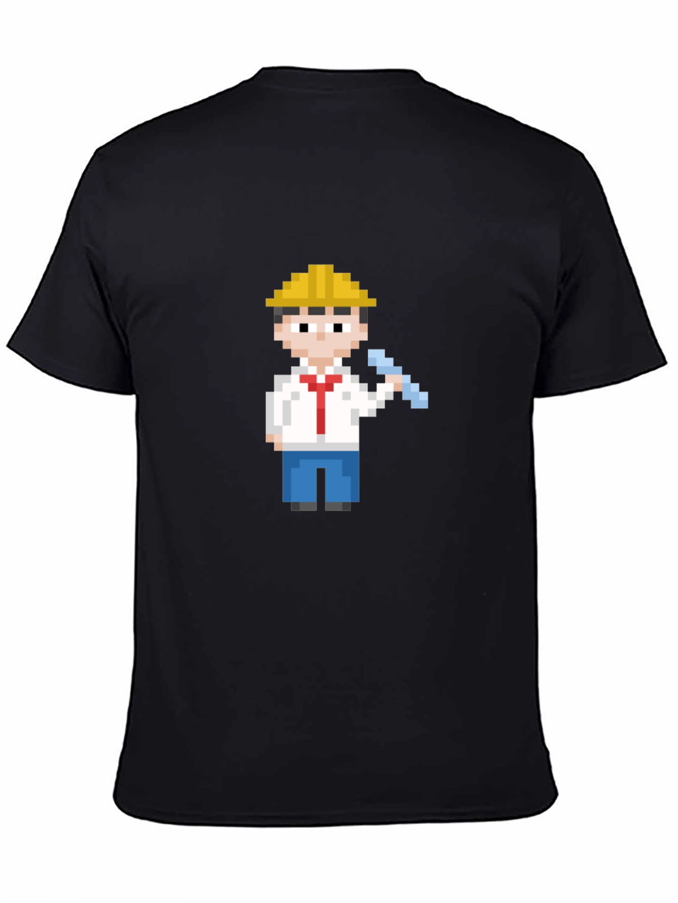 Pixel Art Construction Worker T-Shirt