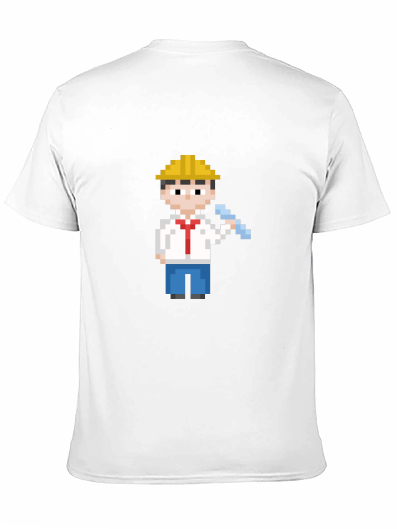 Pixel Art Construction Worker T-Shirt