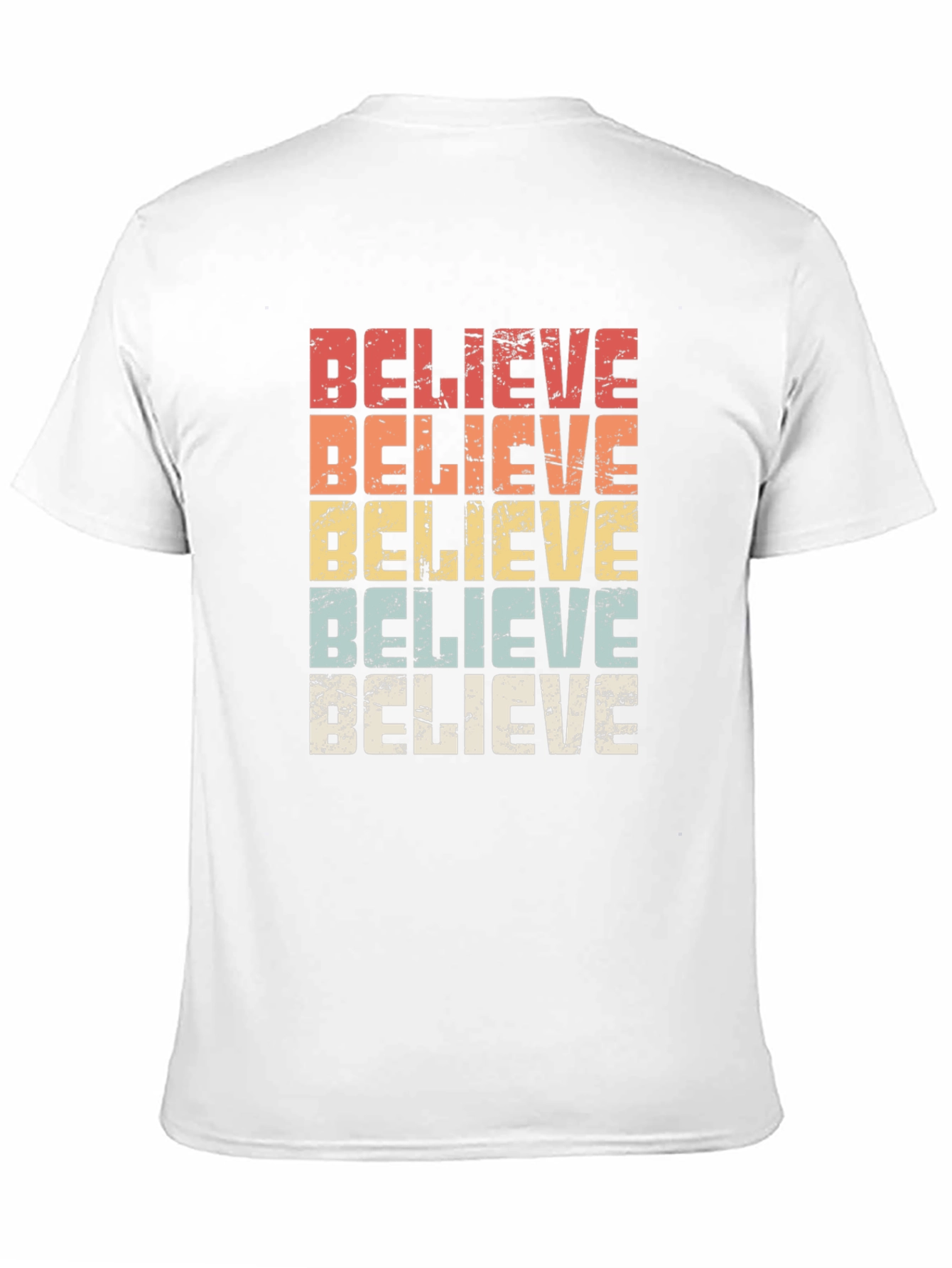 Believe Retro Graphic T-Shirt - Black