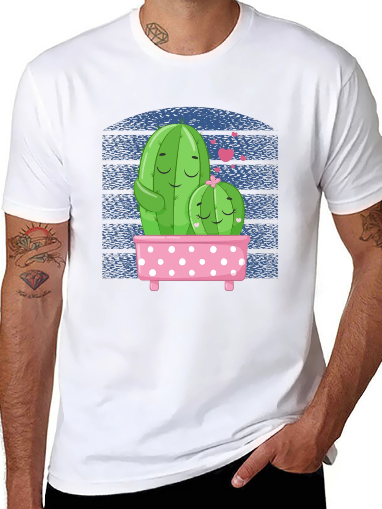 Cactus Love Graphic Tee - Black