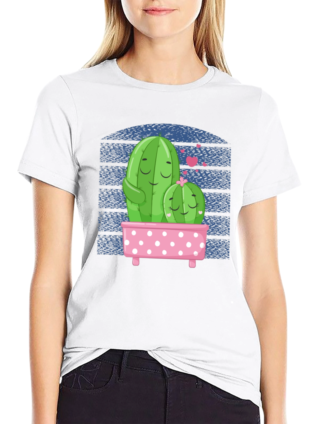 Cactus Love Graphic Tee - Black