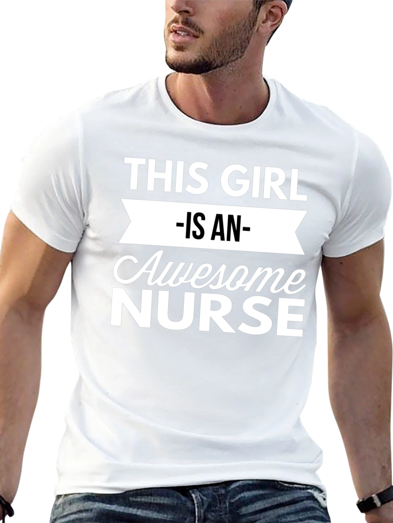 Awesome Nurse T-Shirt - Black Cotton Tee