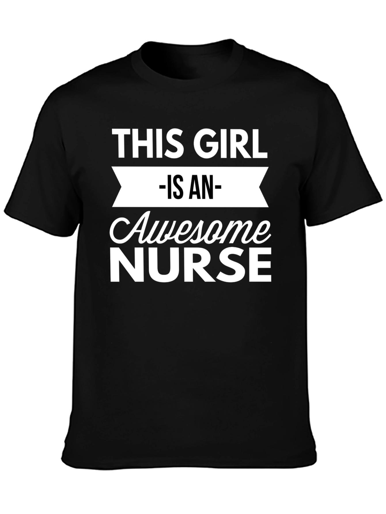 Awesome Nurse T-Shirt - Black Cotton Tee