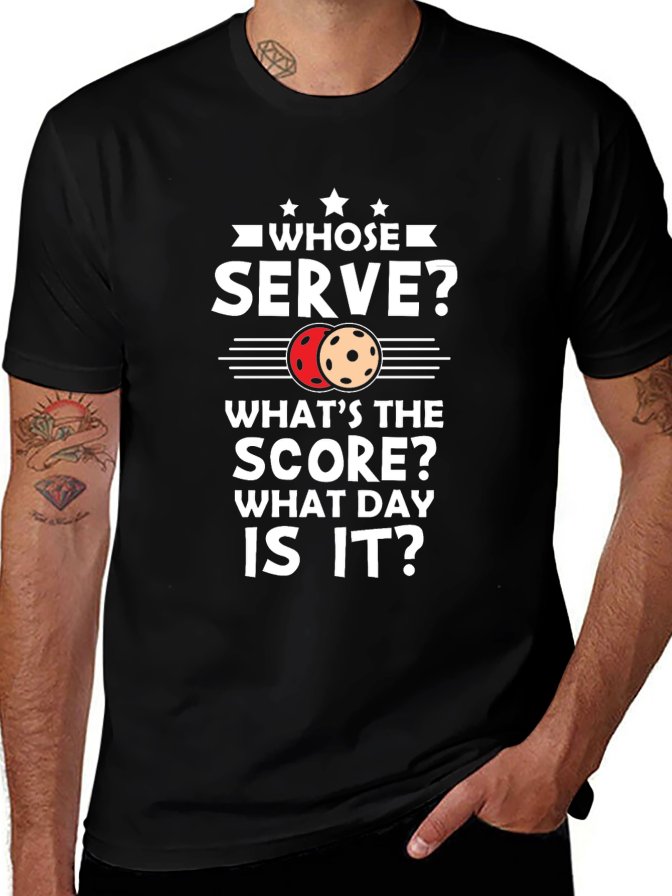 Whose Serve? Pickleball Graphic Tee