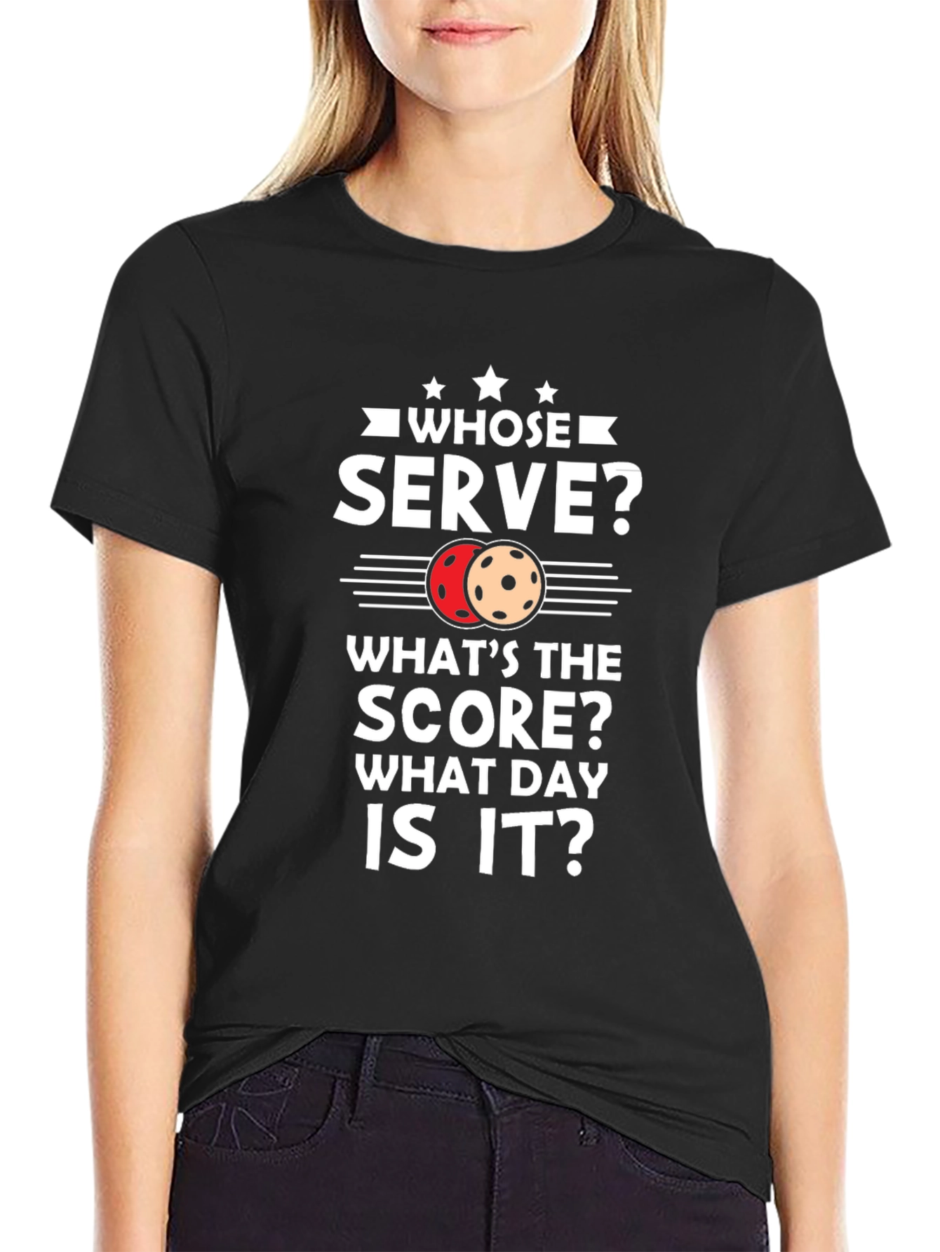 Whose Serve? Pickleball Graphic Tee