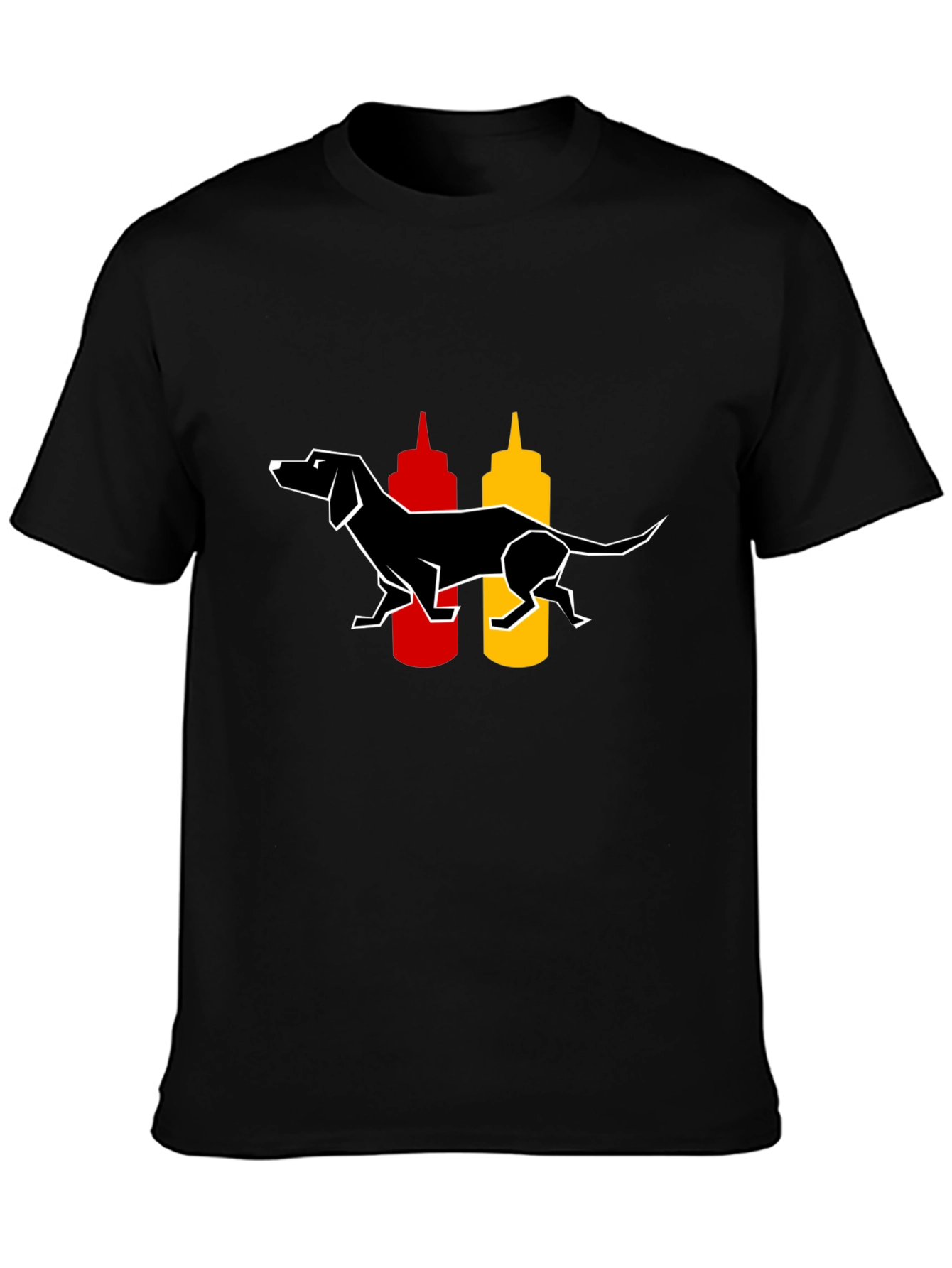 Dachshund Hot Dog Lover T-Shirt - Black