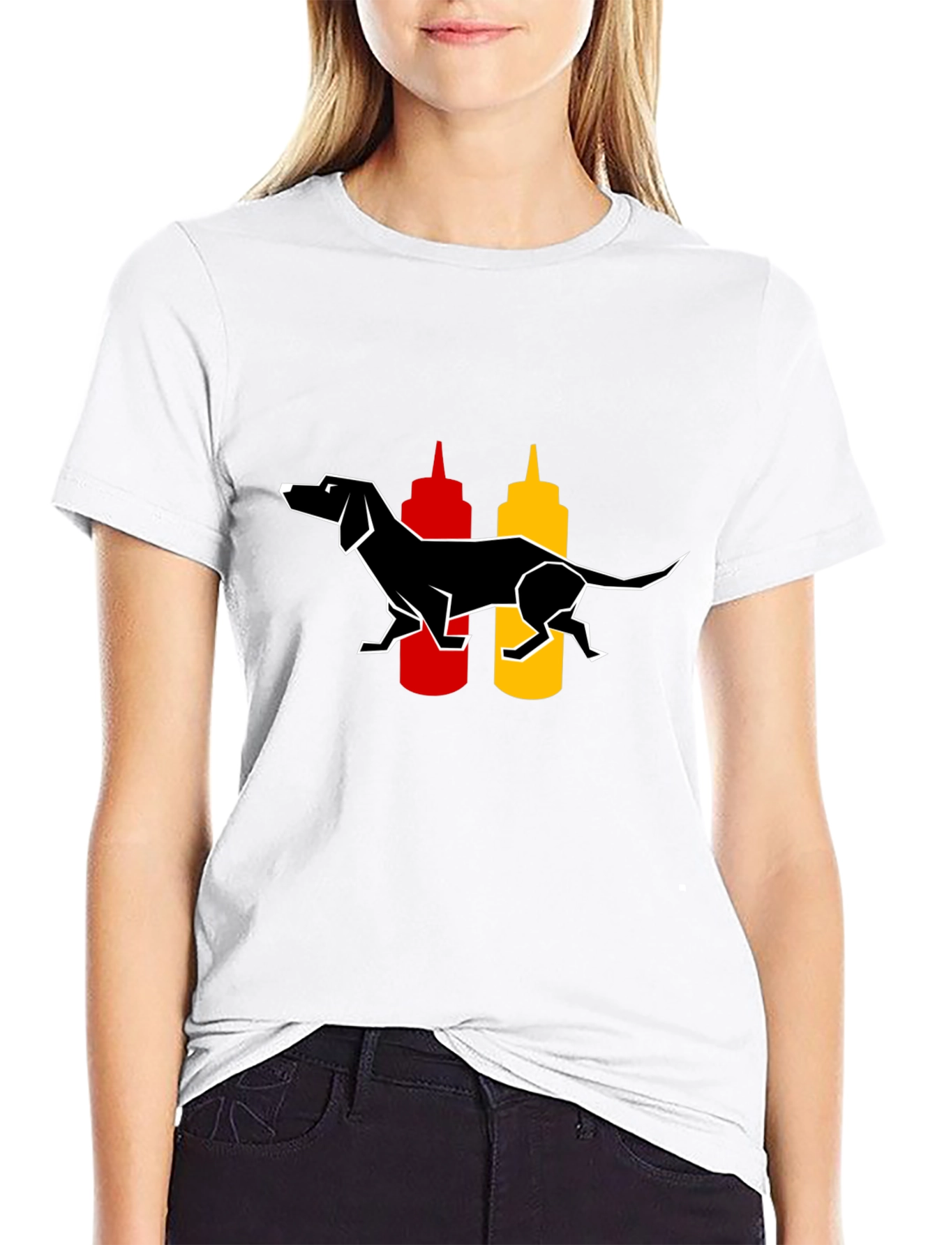 Dachshund Hot Dog Lover T-Shirt - Black