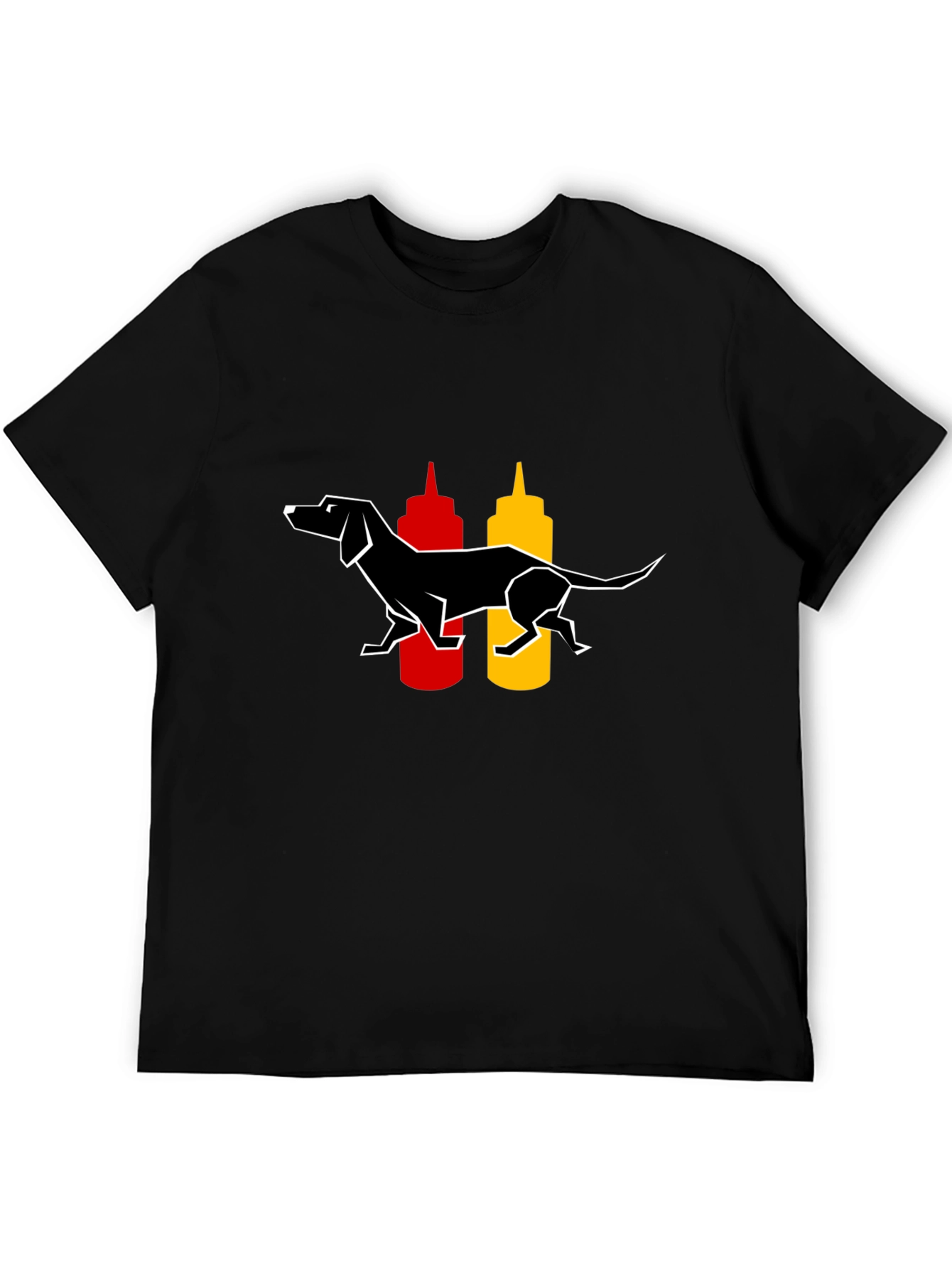 Dachshund Hot Dog Lover T-Shirt - Black