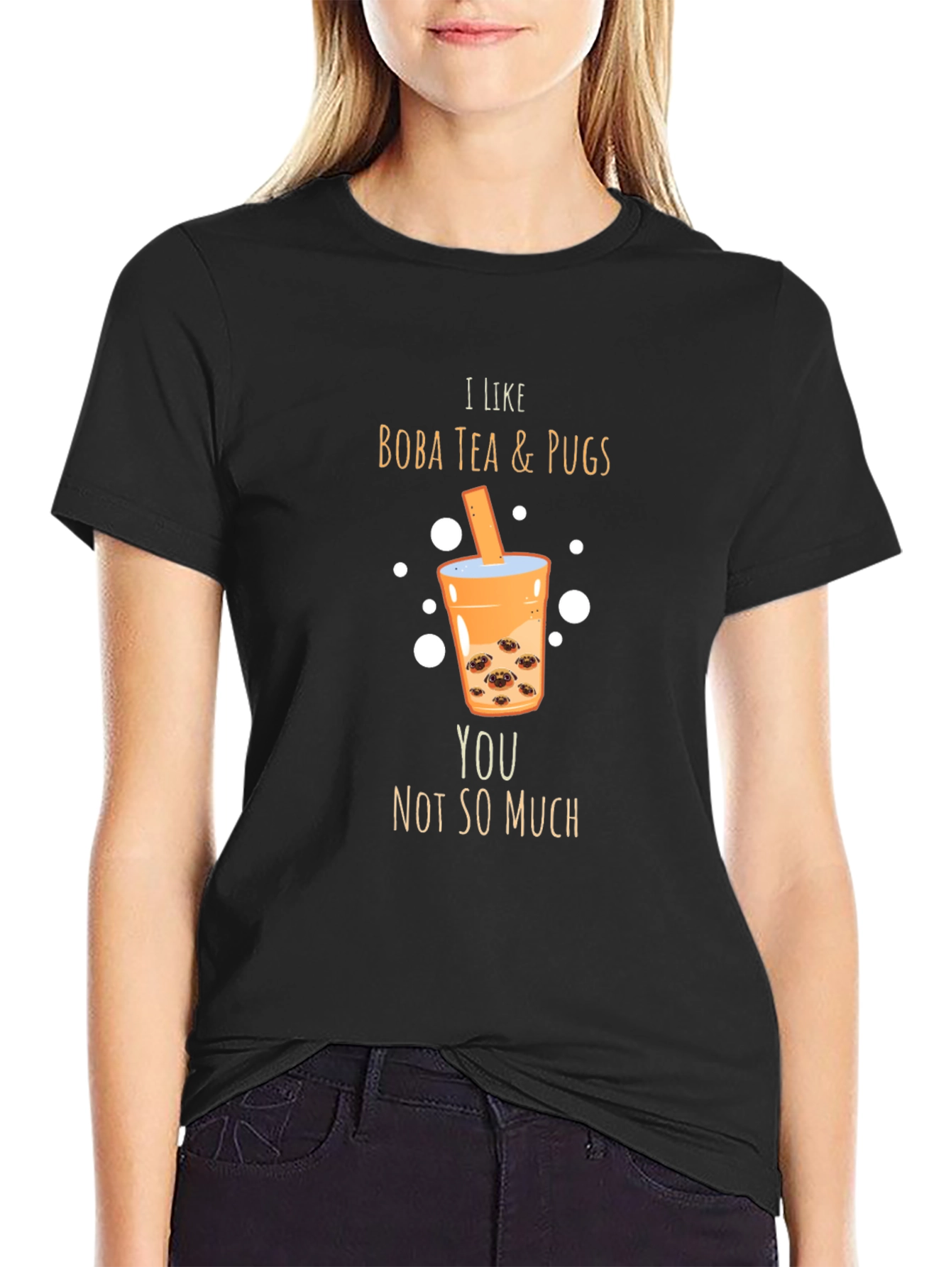 Boba Tea & Pugs Graphic Tee