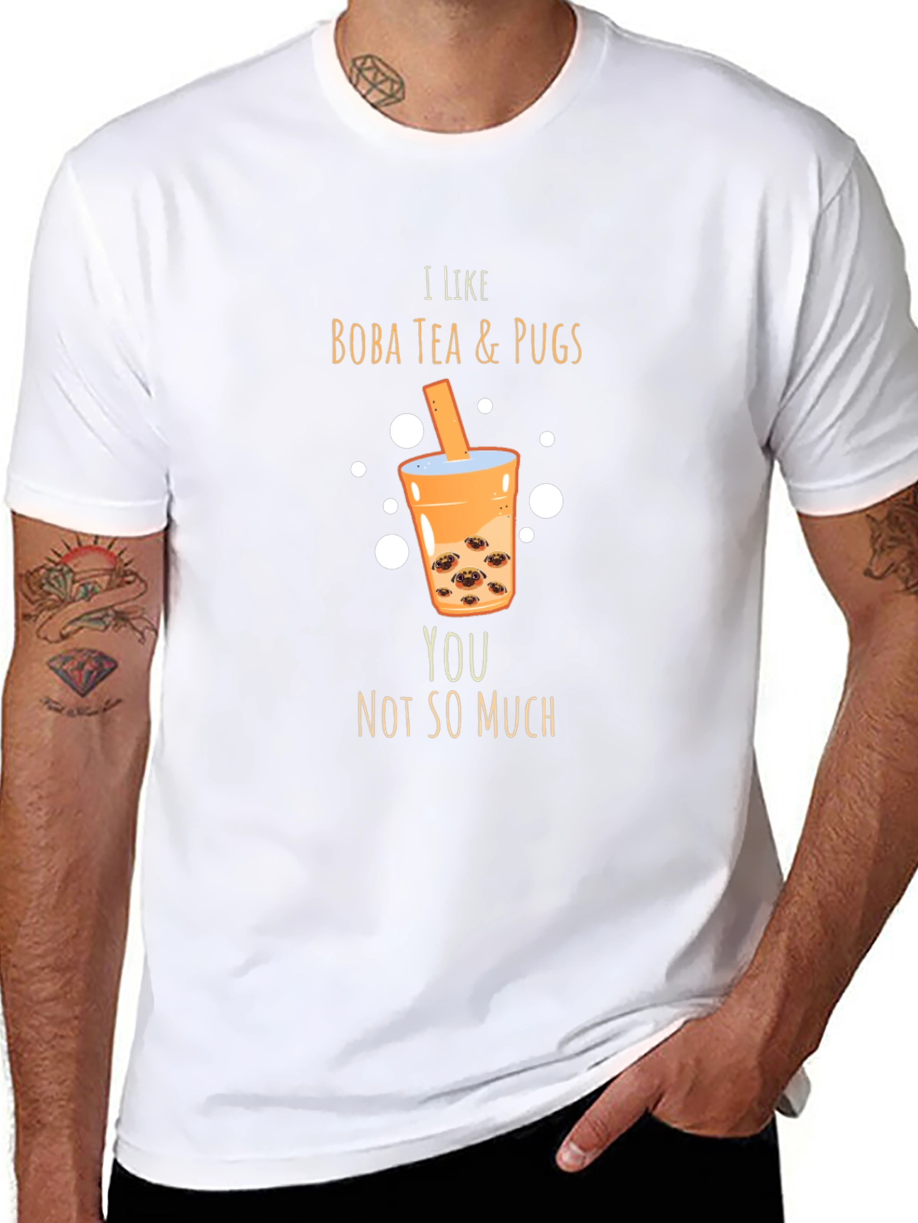 Boba Tea & Pugs Graphic Tee