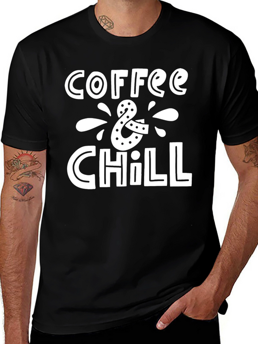 Coffee & Chill Graphic Tee - Relaxed Comfort